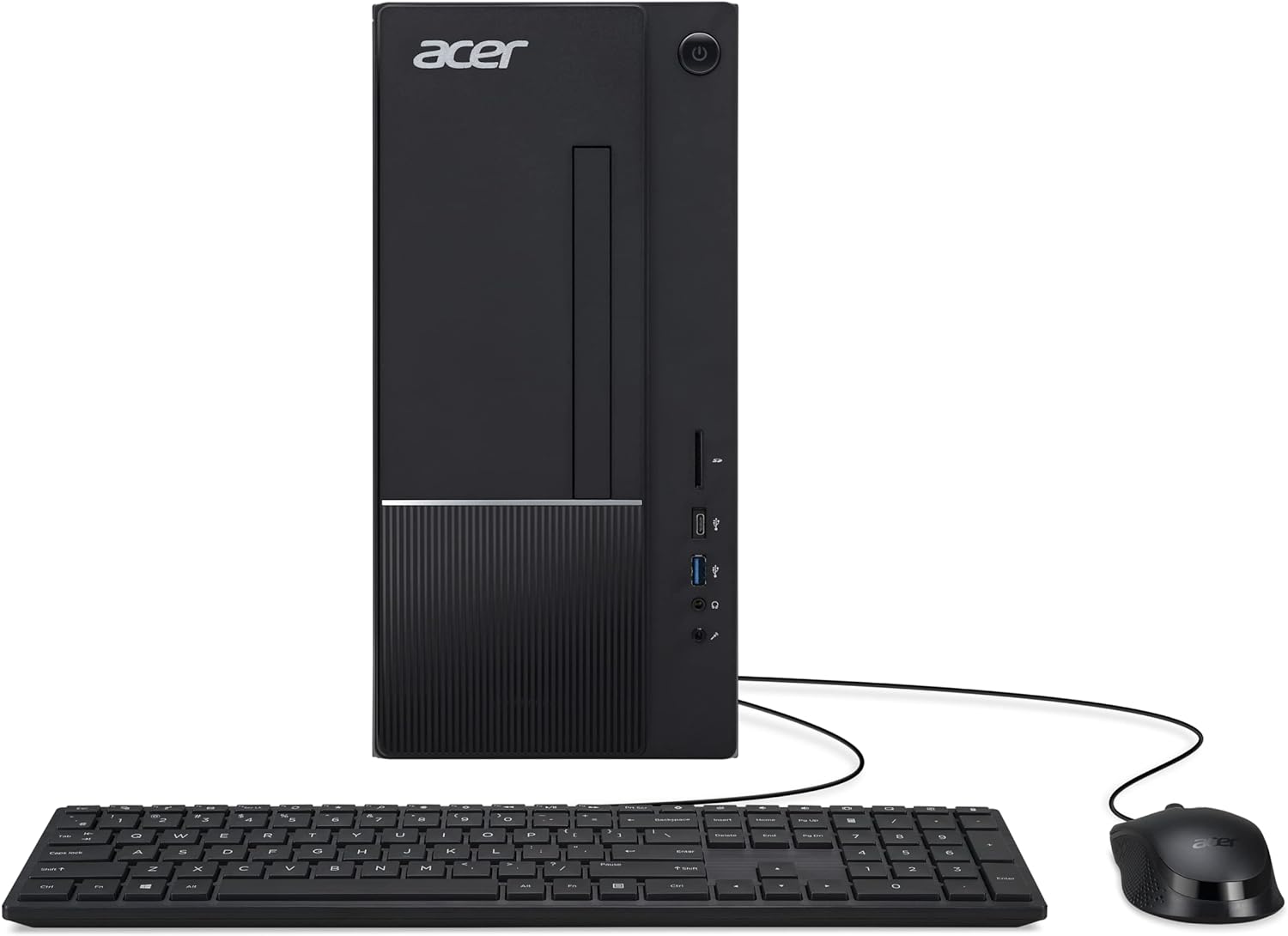 Acer Aspire TC-1770-UR12 Desktop | 13th Gen Intel Core i5-13400 10-Core Processor | 16GB 3200MHz DDR4 | 512GB M.2 2280 PCIe Gen 4 SSD | SD Card Reader | Intel Wi-Fi 6E AX211 | Windows 11 Home,Black