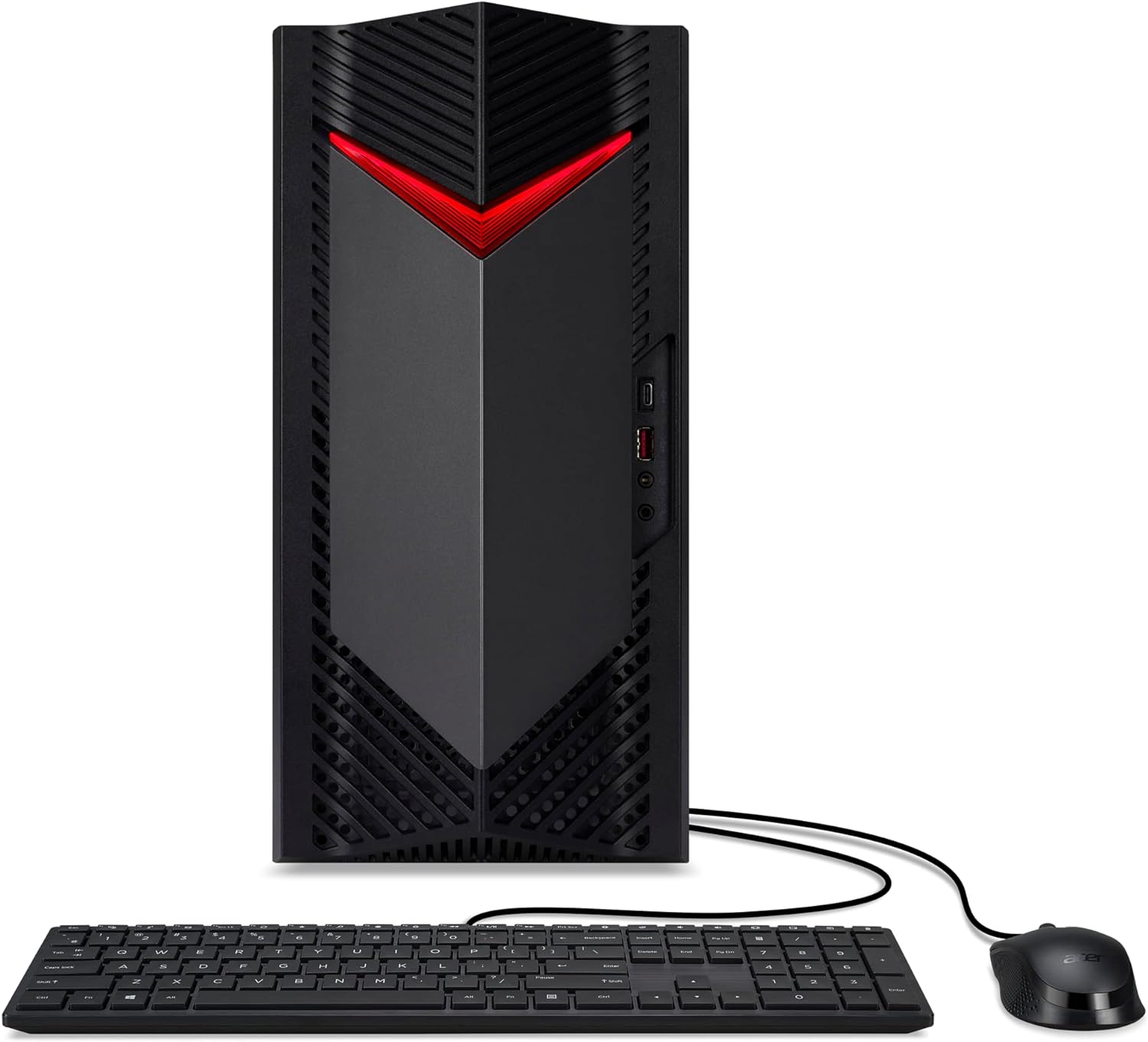 Acer Nitro 50 N50-650-UR12 Gaming Desktop | 13th Gen Intel Core i5-13400F 10-Core Processor | NVIDIA GeForce RTX 3050 | 16GB 3200MHz DDR4 | 1TB PCIe Gen 4 SSD | Intel Wi-Fi 6E AX211 | Windows 11 Home