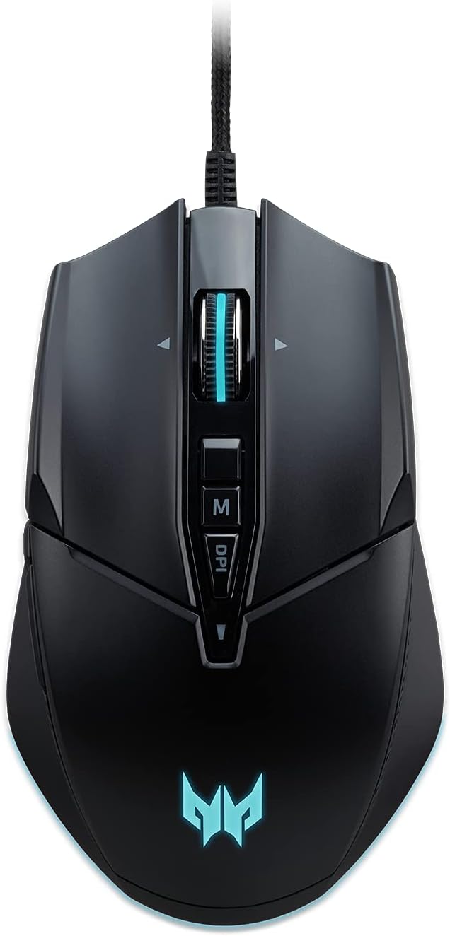 Acer Predator Cestus 335 Gaming Mouse with PixArt 3370 Sensor, Adjustable DPI Settings & 16.8 Million RGB Color Lighting Combinations