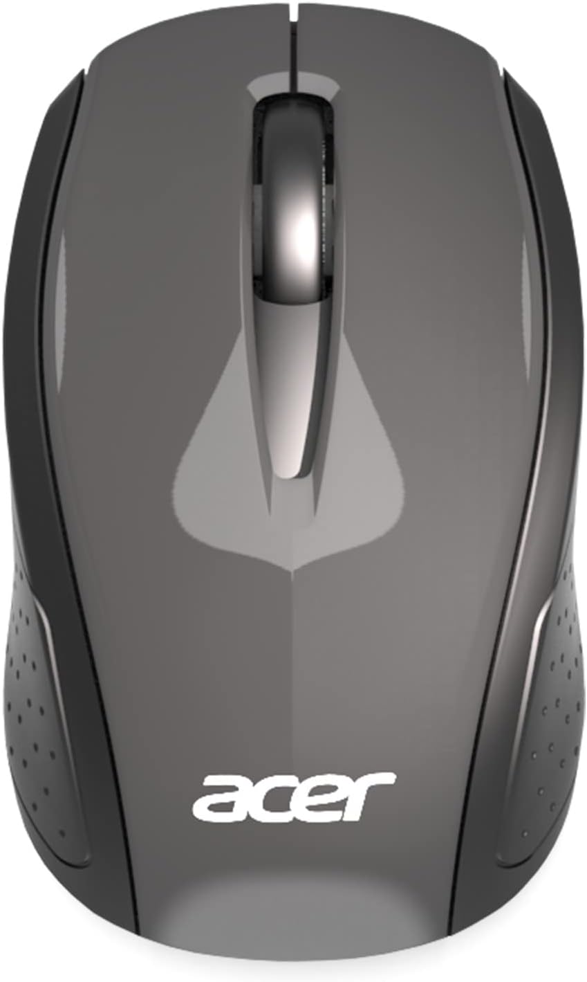 Acer RF Wireless Mouse (Gray/Black), Works with Chromebook, with USB Plug and Play for Right/Left Handed Users (for Chromebooks, Windows PC & Mac)