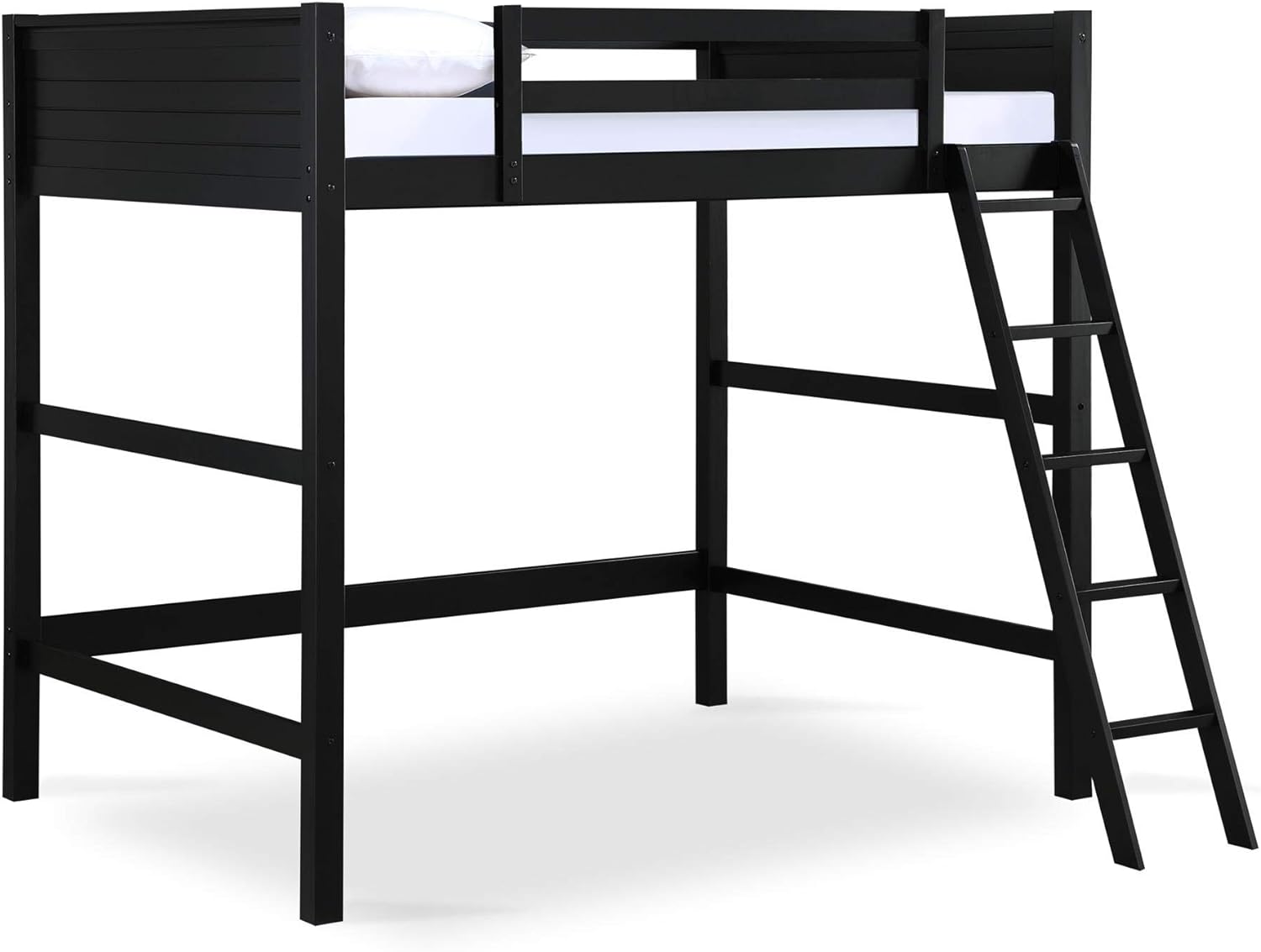 DHP Denver Full Size Loft, Black bed