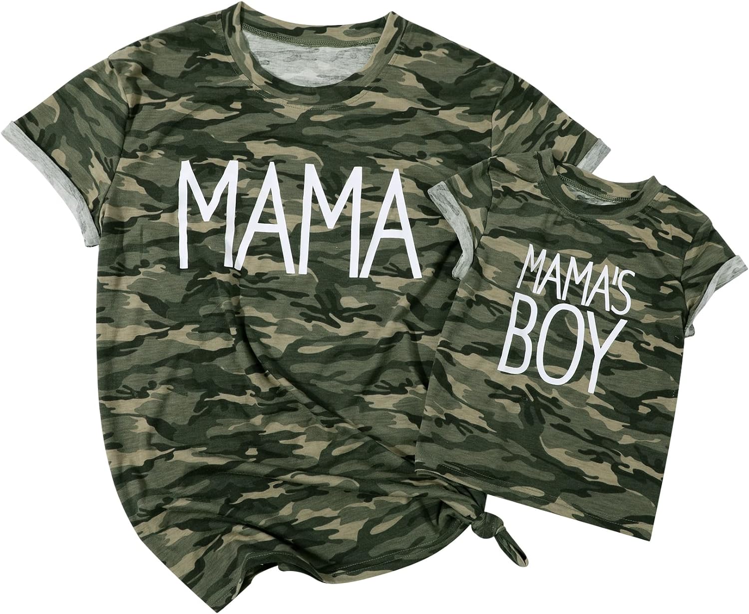 Mama and Baby Matching Camo Shirts Matching Family Camouflage Sets Mama&#39; Boy Tshirt Clothes Outfits