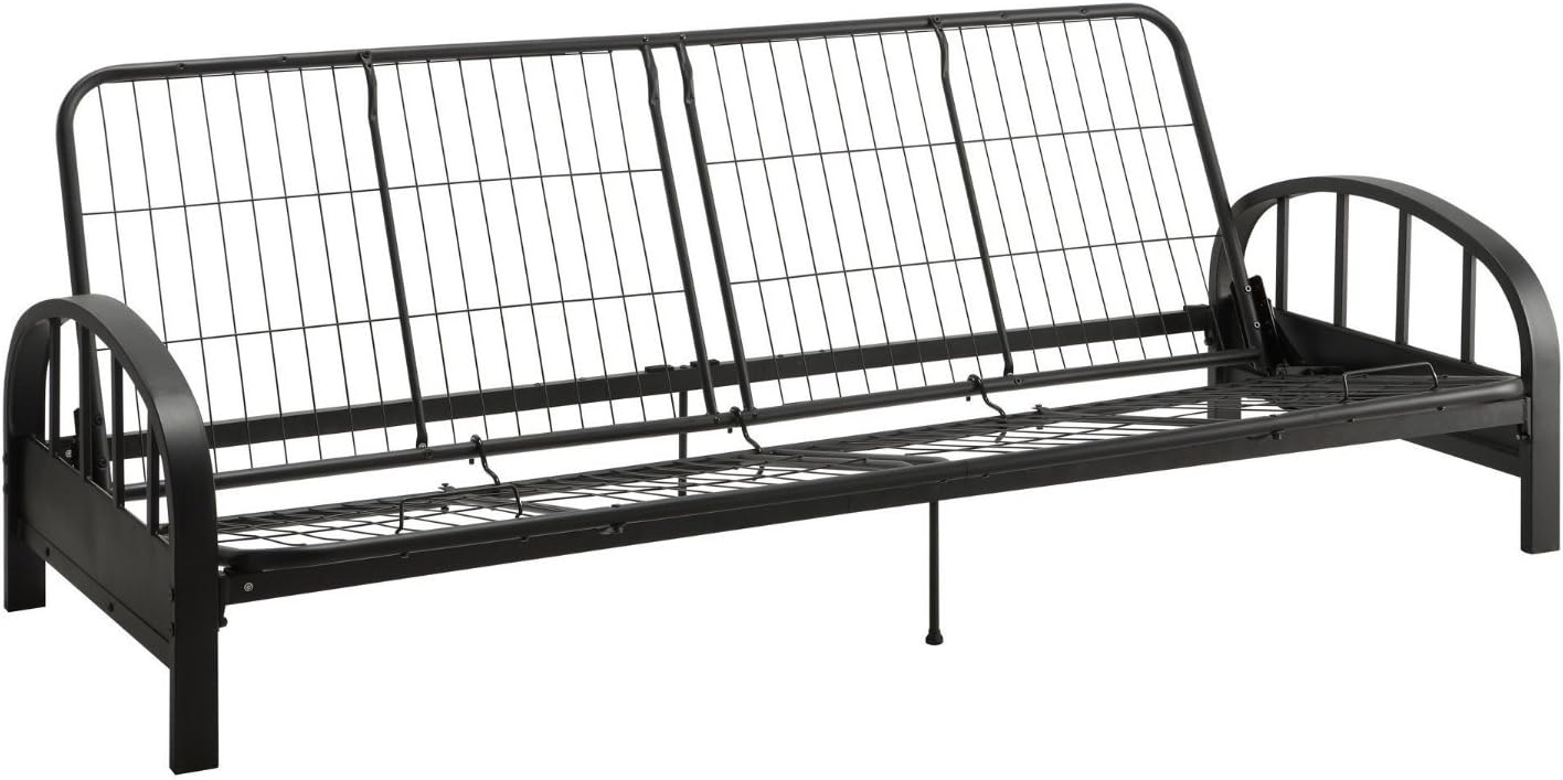 DHP Aiden Metal Futon Frame, Black Large