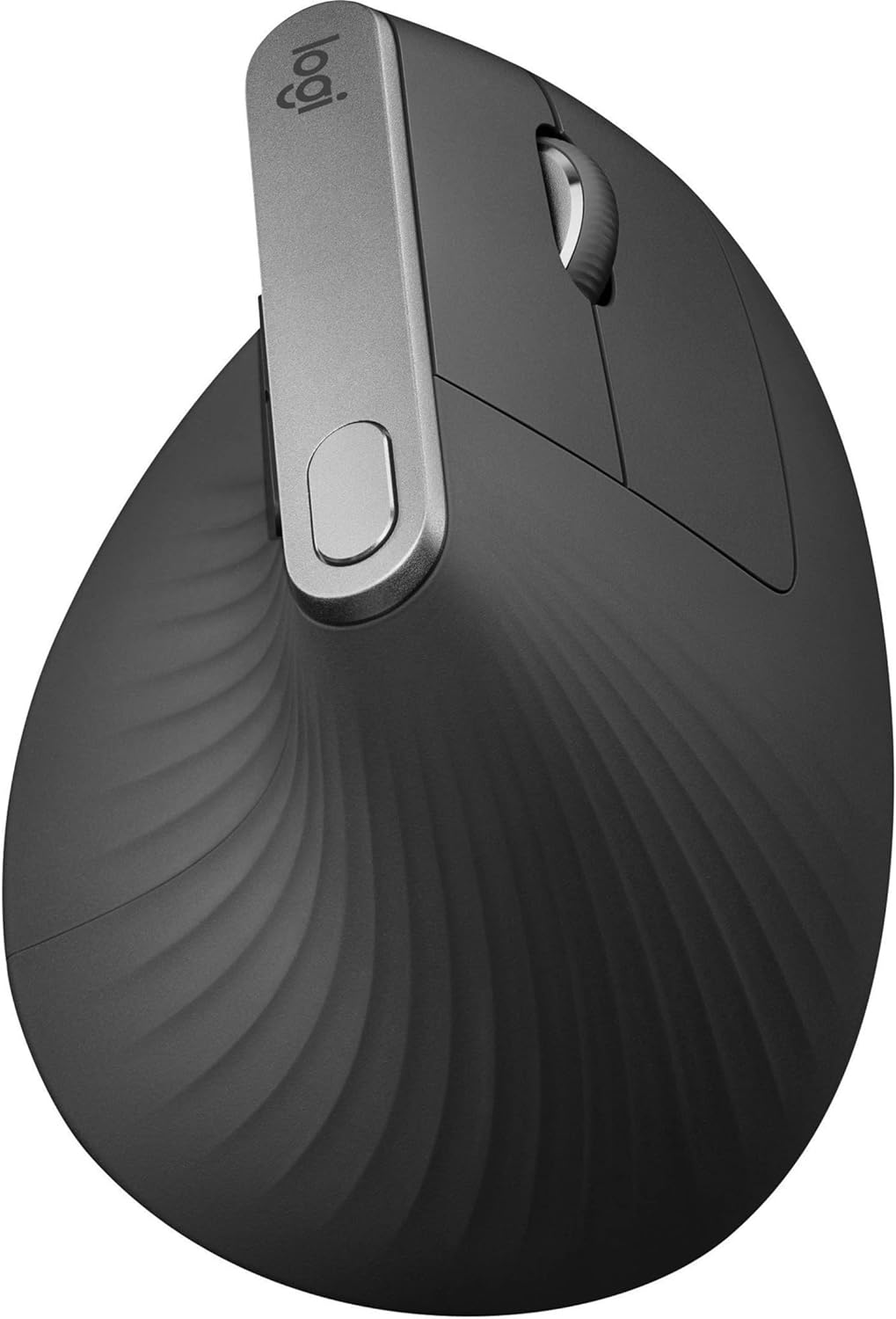 Logitech MX Vertical Wireless Mouse  Ergonomic Design Reduces Muscle Strain, Move Content Between 3 Windows and Apple Computers, Rechargeable, Graphite - With Free Adobe Creative Cloud Subscription