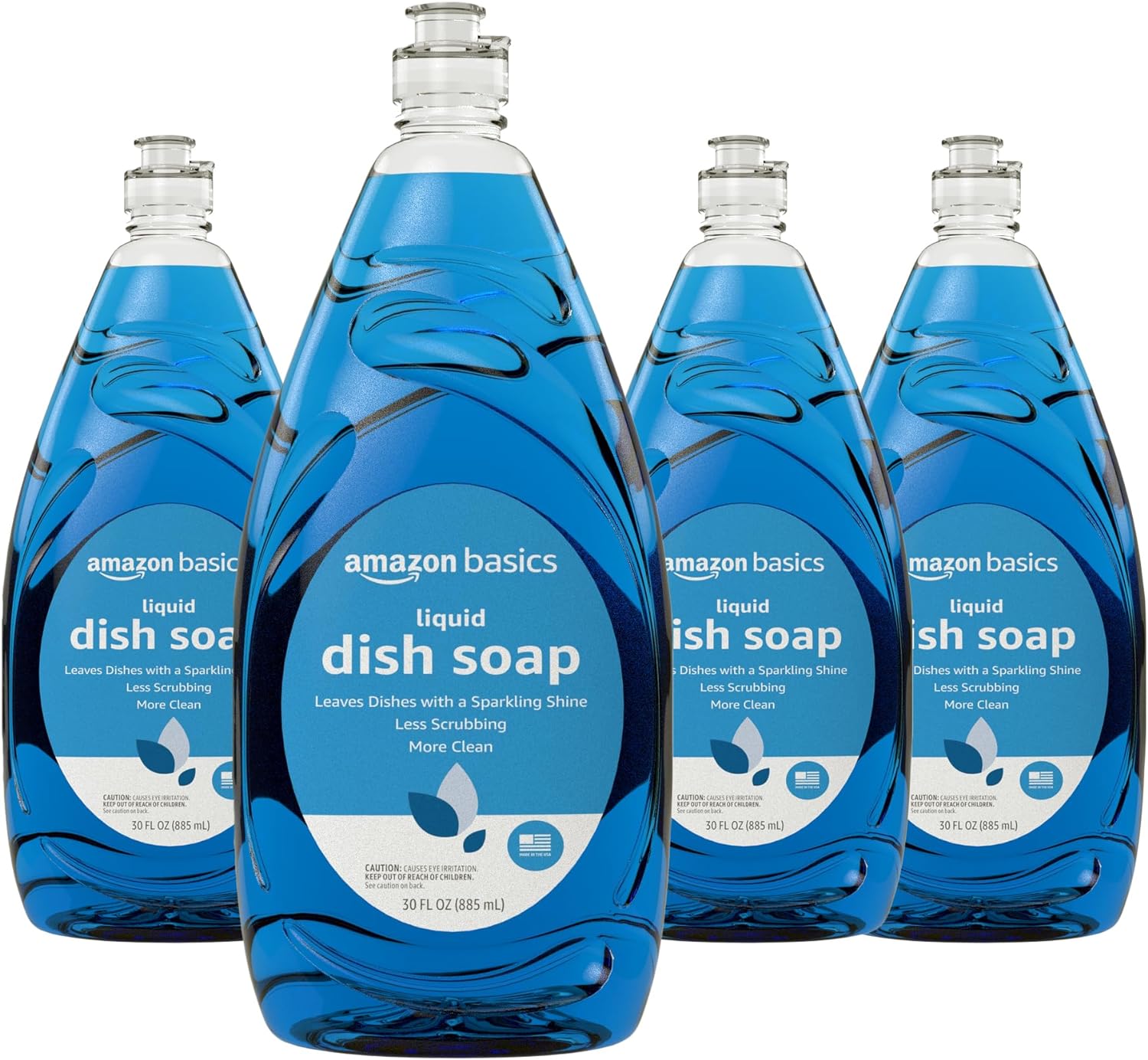 Amazon Basics Dish Soap, Fresh Scent, 30 fl oz, Pack of 4