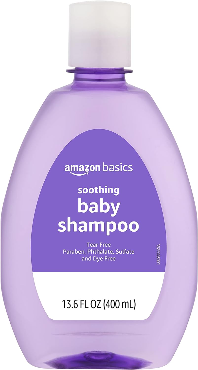 Amazon Basics Baby Shampoo, Lavender & Chamomile Scented, 13.6 Fluid Ounce