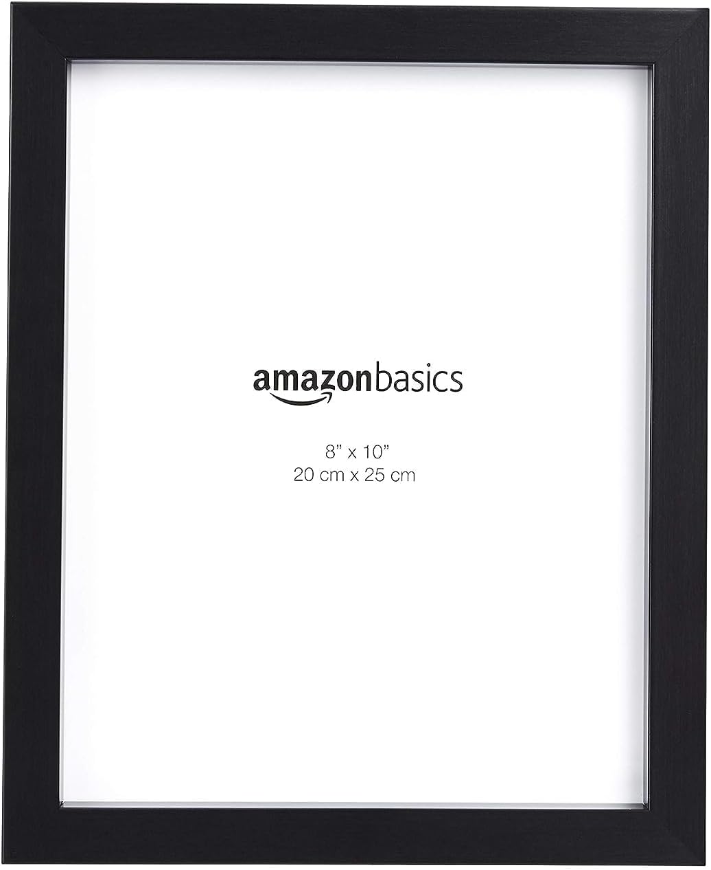 Amazon Basics Rectangular Photo Picture Frame, 8" x 10", Pack of 2, Black