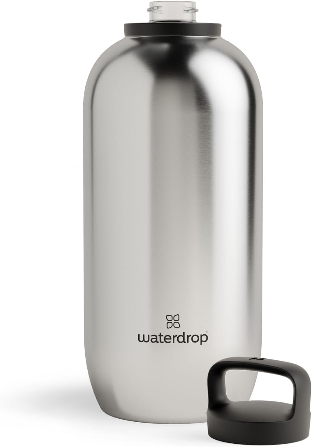 waterdrop Steel Bottle 64 oz - Stainless Steel Water Bottle, Vacuum Insulated & Double Walled - 12h Hot, 24h Cold - Flask Thermos - Leak-proof Drinks Bottle - Reusable, Robust, BPA-free