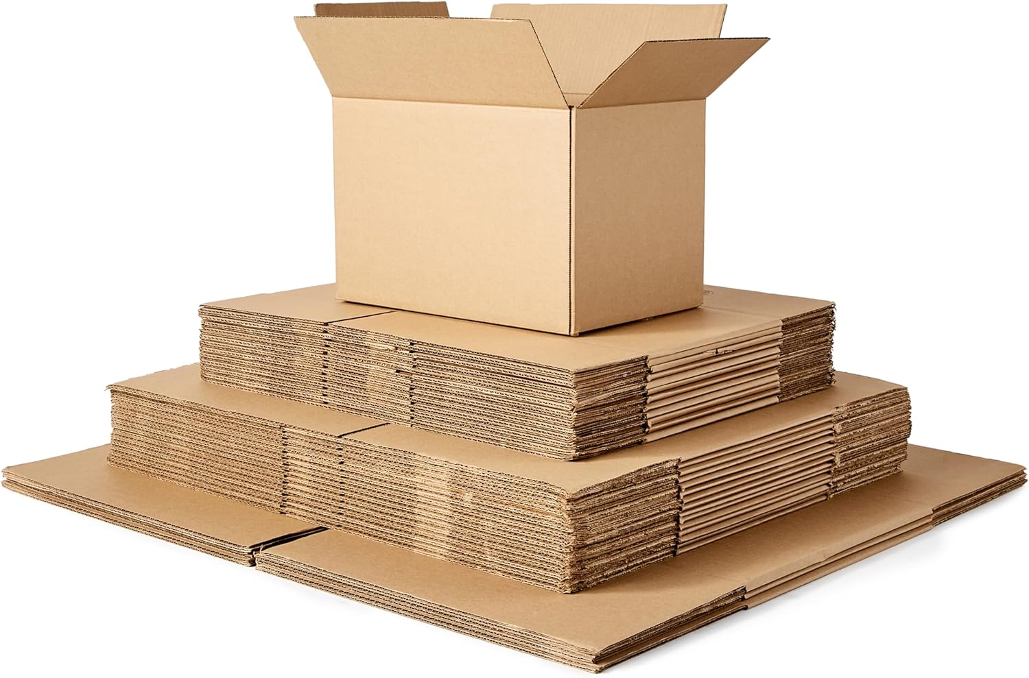 Amazon Basics Cardboard Moving Boxes in Small, Medium, and Large Sizes - Pack of 30