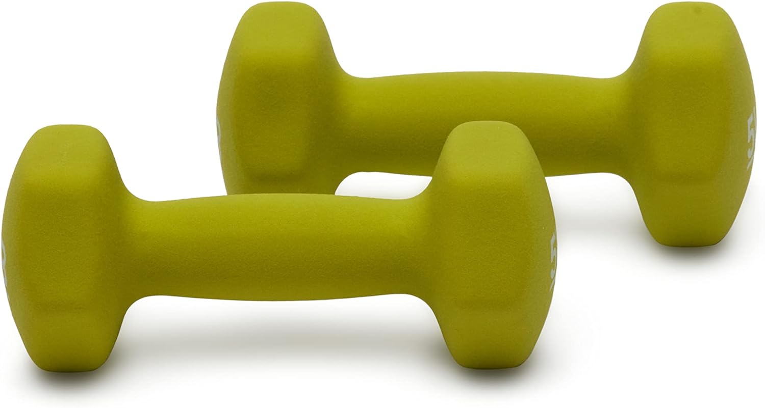 Amazon Basics Easy Grip Workout Dumbbell, Neoprene Coated, Various Sets and Weights available