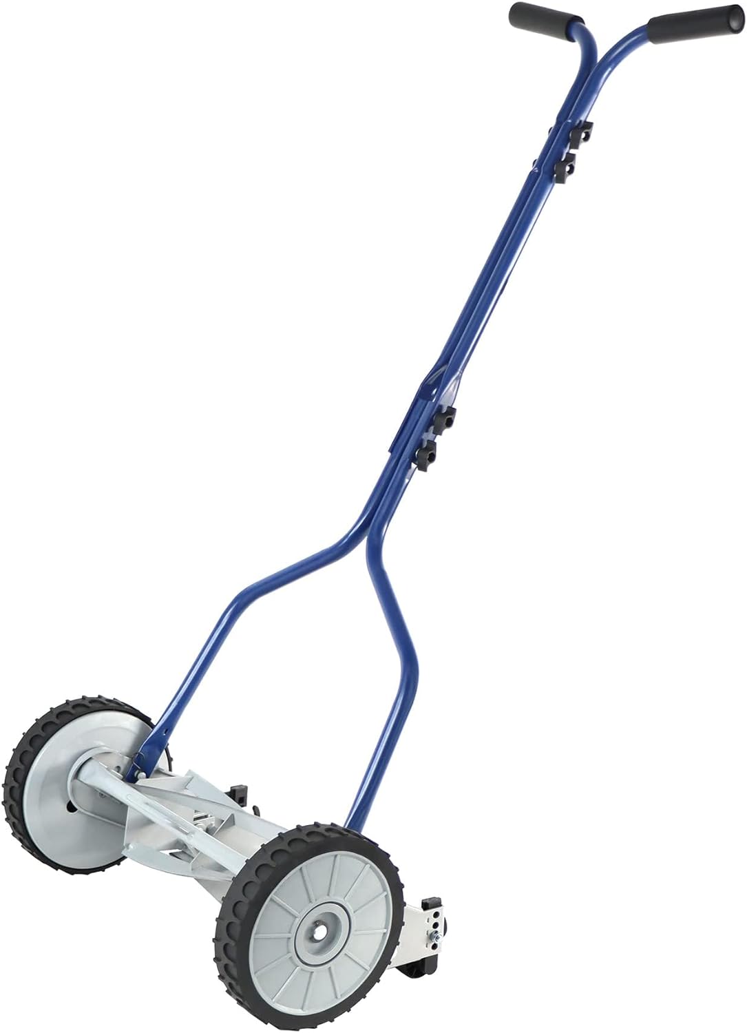 Amazon Basics 14-Inch 4-Blade Push Reel Lawn Mower, Blue