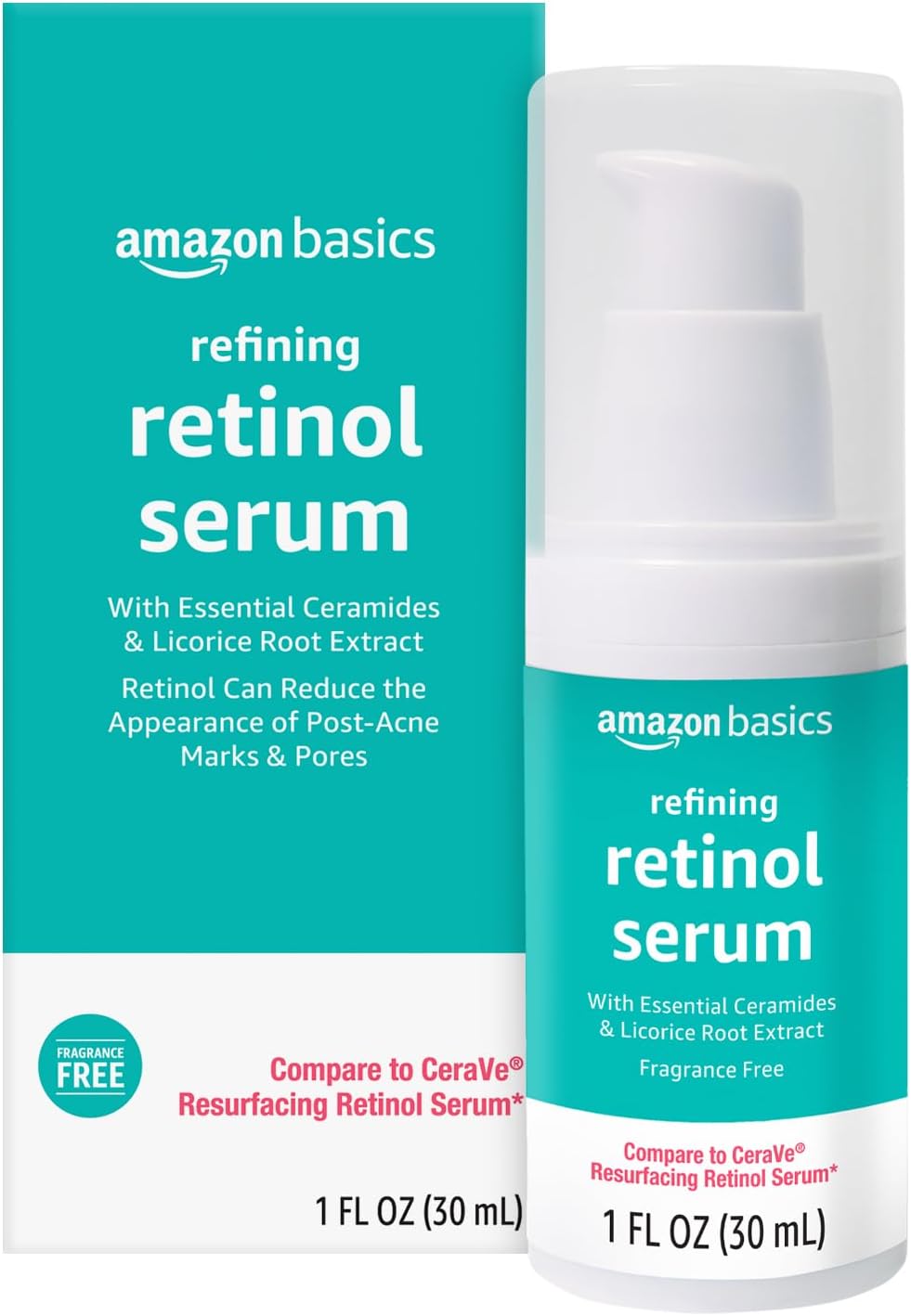 Amazon Basics Refining Retinol Serum, 1 Fluid Ounce, 1-Pack