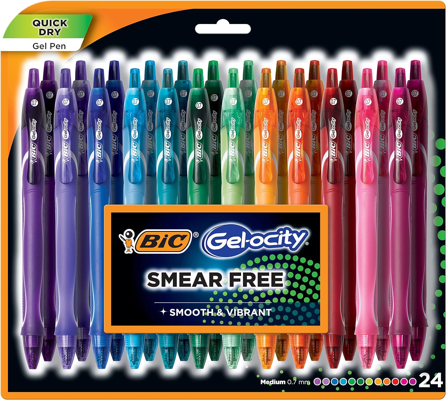 These are great gel pens. The are comfortable to hold and the flow is very smooth! The colors are a bit dark but really beautiful,