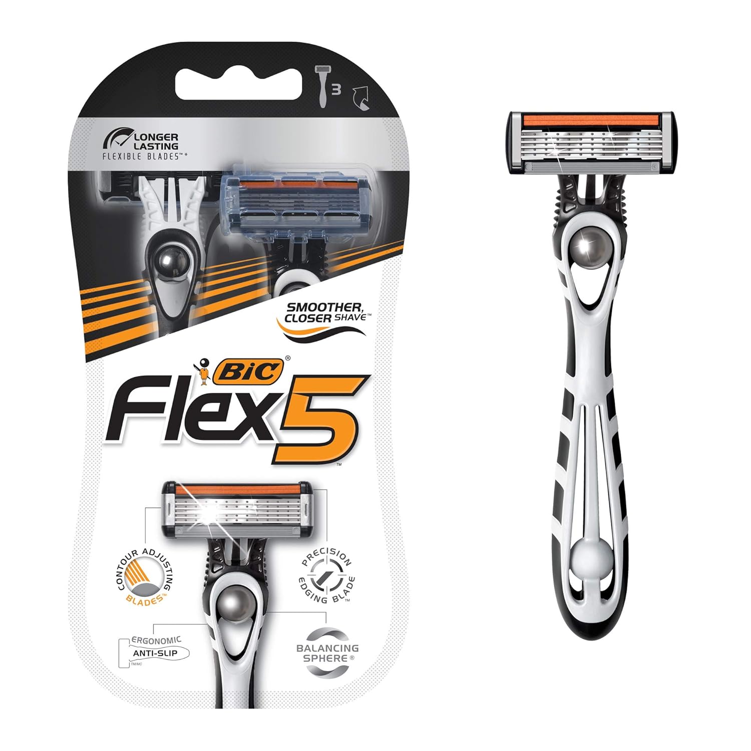 These are my favorite disposable razors. They give me a really close shave, and it' always comfortable. The head pivots easily to follow the contours of my face, the blades are wide so they cover a wide swath on each stroke (remember to take short strokes and go with the grain of your beard for best results) and the blades are close enough to the rails that I can get in the tight nooks and crannies around my nose. Also, there is a detail blade that you can turn the head over and use to cleanly 