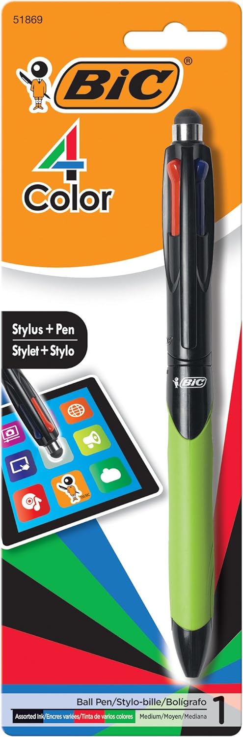 These pens are SO GREAT and hard to keep only because everyone tries to steal them away.One pen, FOUR colors. Very comfy to hold. Smooth writing.