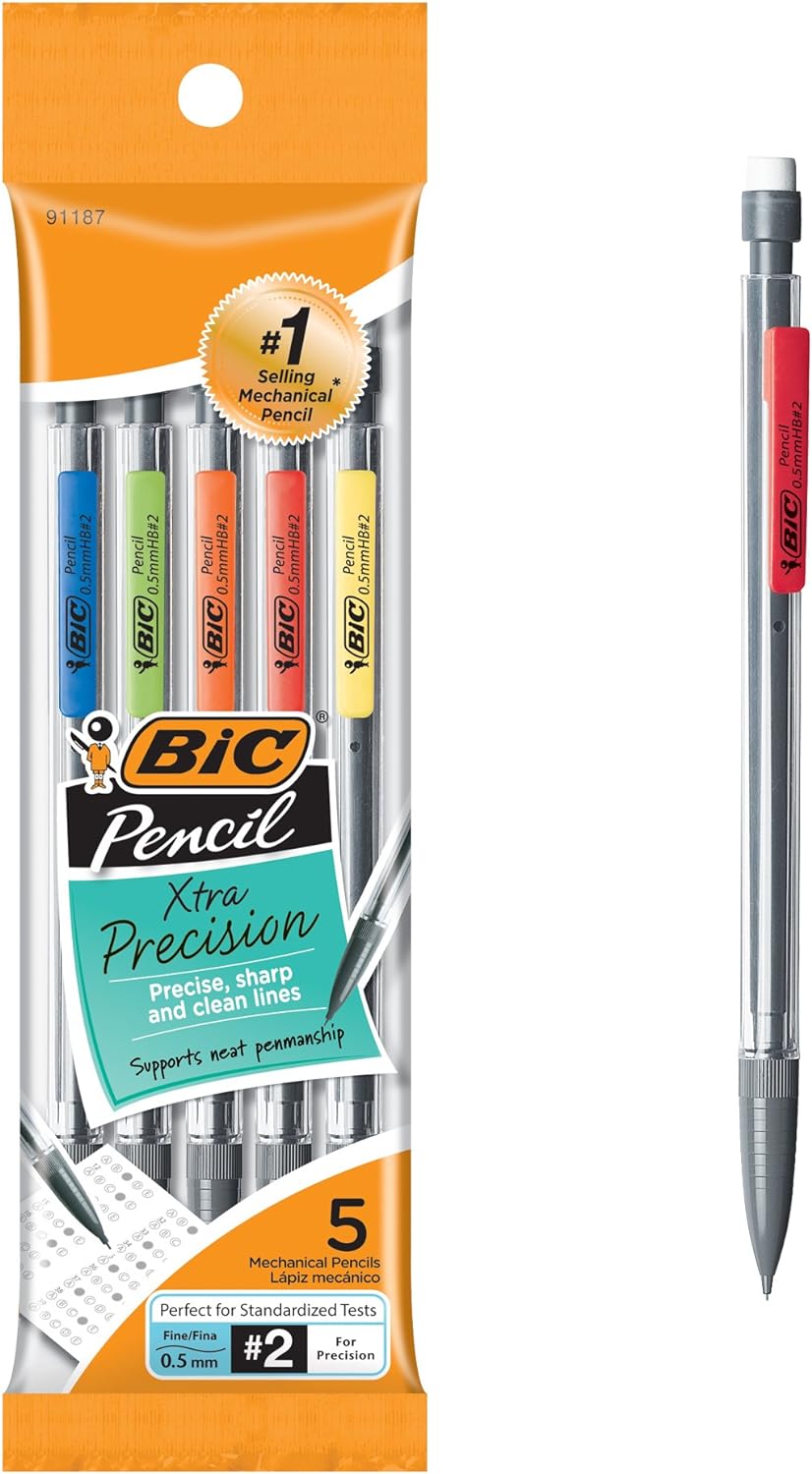 I have been using these BIC 0.5 mm mechanical pencils for years. I like ultra fine tips and these have never failed me! The erasers last two years with normal, a couple times a day kind of erasing.Now that I am teaching a pre-teen girl' Art Journaling class, I am ordering more for my students. Parents tend to scoff at them on my supply list and not invest in them, figuring any old pencil will do for doodling. This is somewhat true but everyone who uses these fine point mechanical pencils loves 