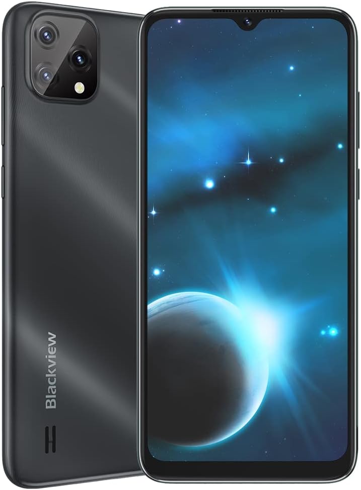 Blackview A55 Unlocked Cell Phones, Android 11 3GB+16GB Unlocked Android Smartphones, Triple Card Slots 6.528 HD+ Screen, Global Dual SIM 4G, 8MP+5MP Dual Camera, 4780mAh Battery T-Mobile Phone