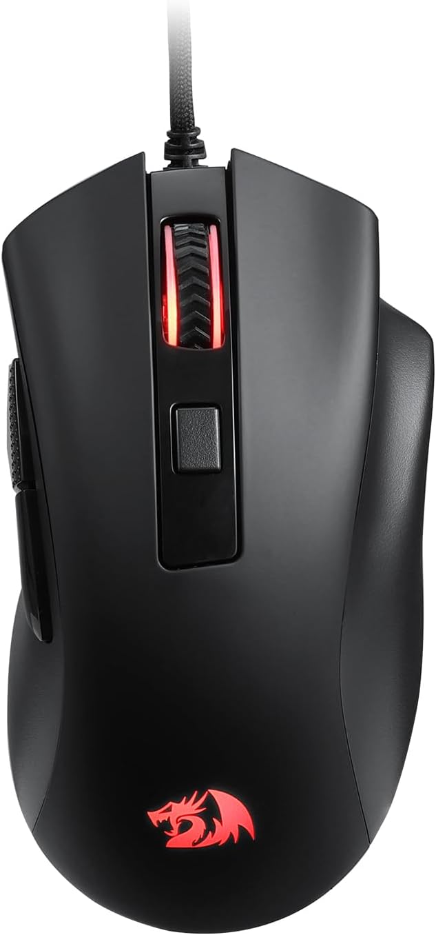 Redragon M993 RGB Gaming Mouse, 26,000 Max DPI Wired Optical Gamer Mouse with 6 Programmable Buttons & 5 Backlit Modes, Software Supports Keybinds & Backlit Customize