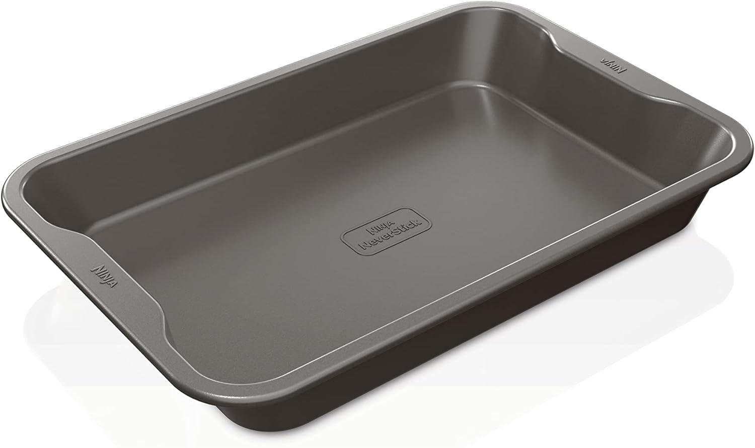 Ninja B30613 Foodi NeverStick Premium 9 inch x 13 inch Cake Pan, Nonstick, Oven Safe up to 500F, Dishwasher Safe, Grey