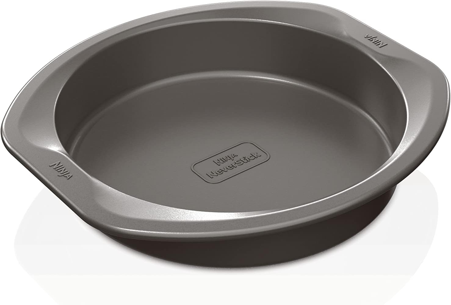 Ninja B30309 Foodi NeverStick Premium 9 inch Round Cake Pan, Nonstick, Oven Safe up to 500F, Dishwasher Safe, Grey