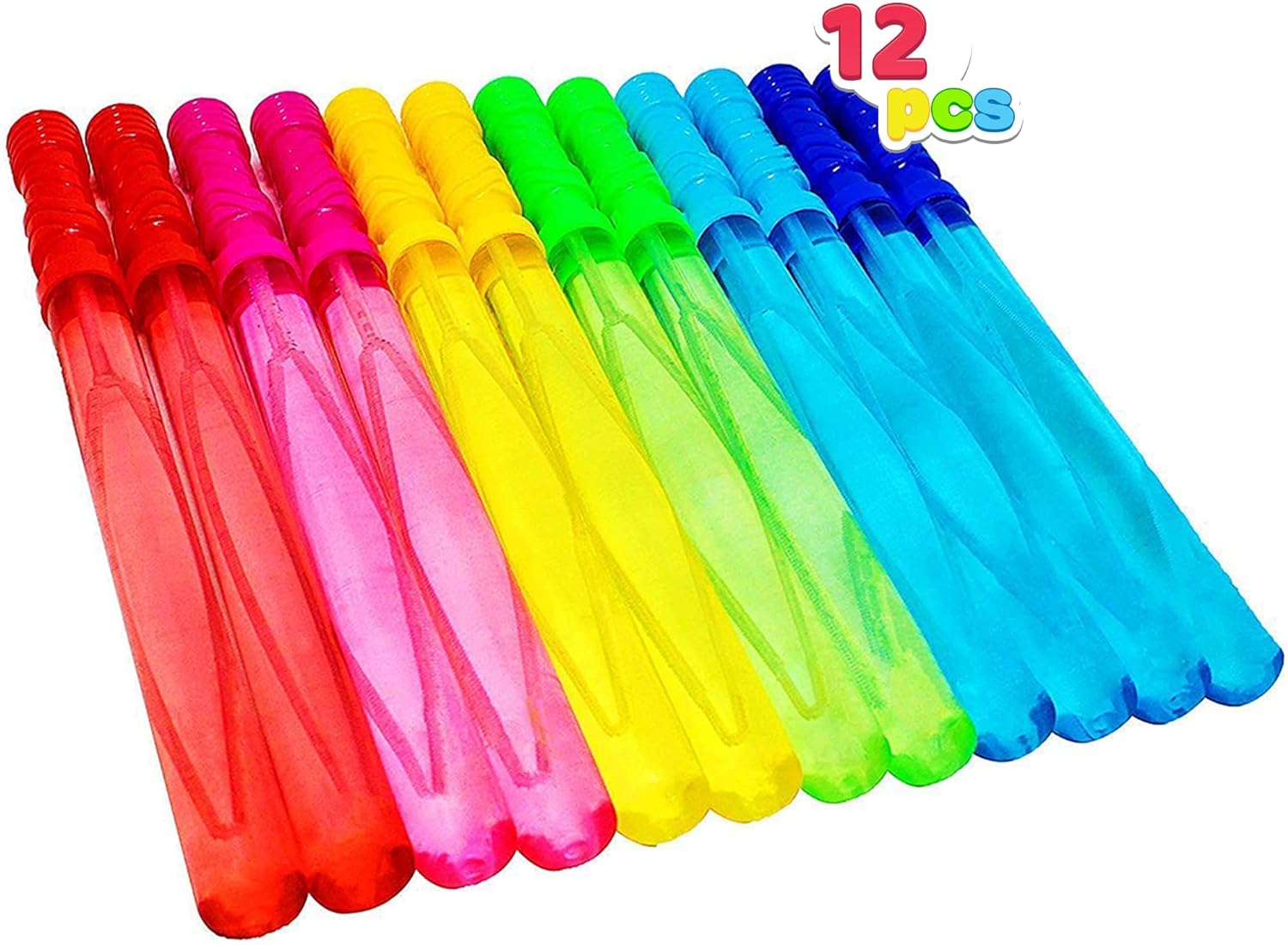 JOYIN 36 Pack 14.6 Big Bubble Wands Bulk, Bubble Blower for Kids, Bubble Blaster Party Favors, Easter, Birthday, Summer Outdoor & Indoor Activity