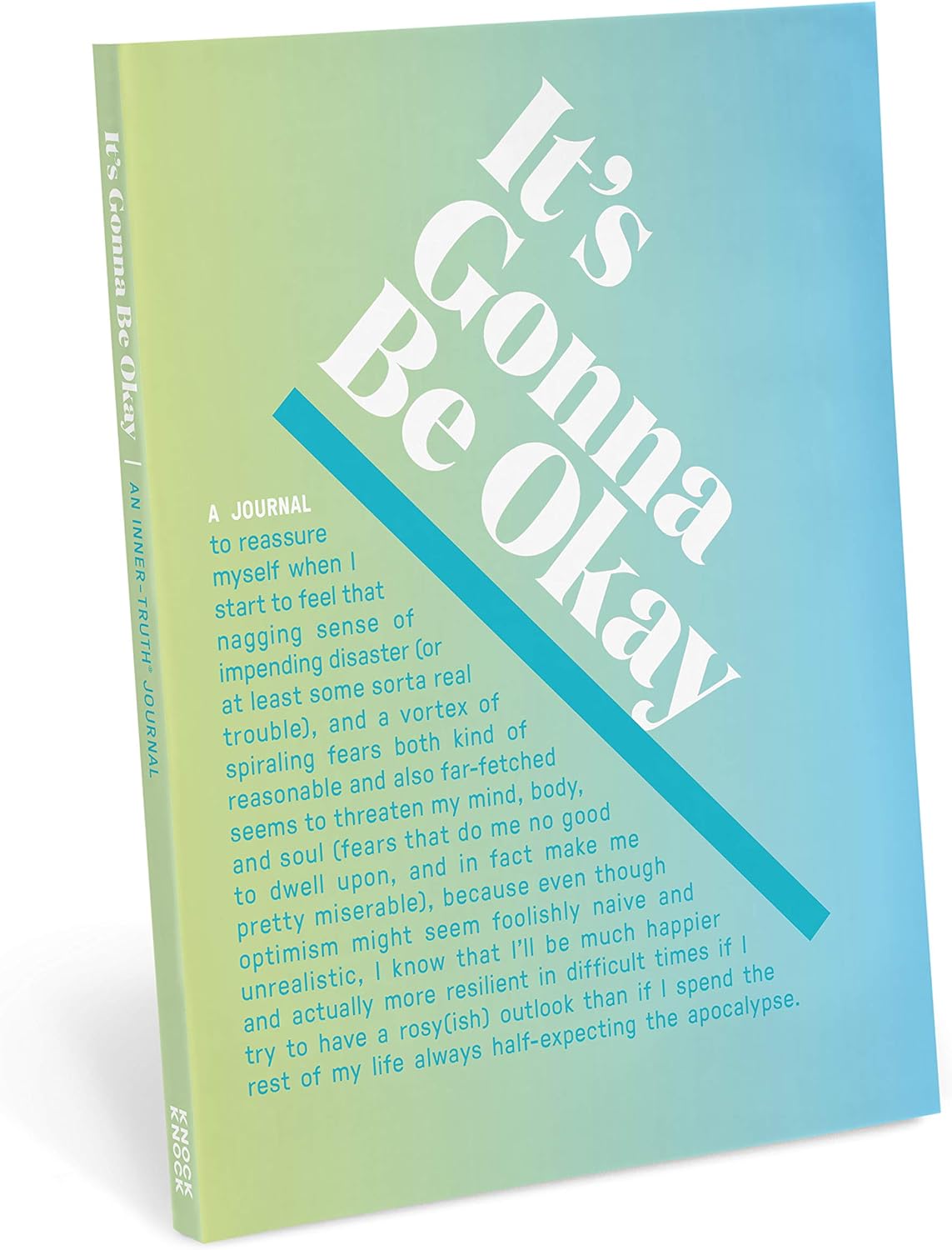 Knock Knock It' Gonna Be Okay Inner-Truth Journal (Ombre Edition), Guided Mindfulness Journal, 7 x 9.5-inches