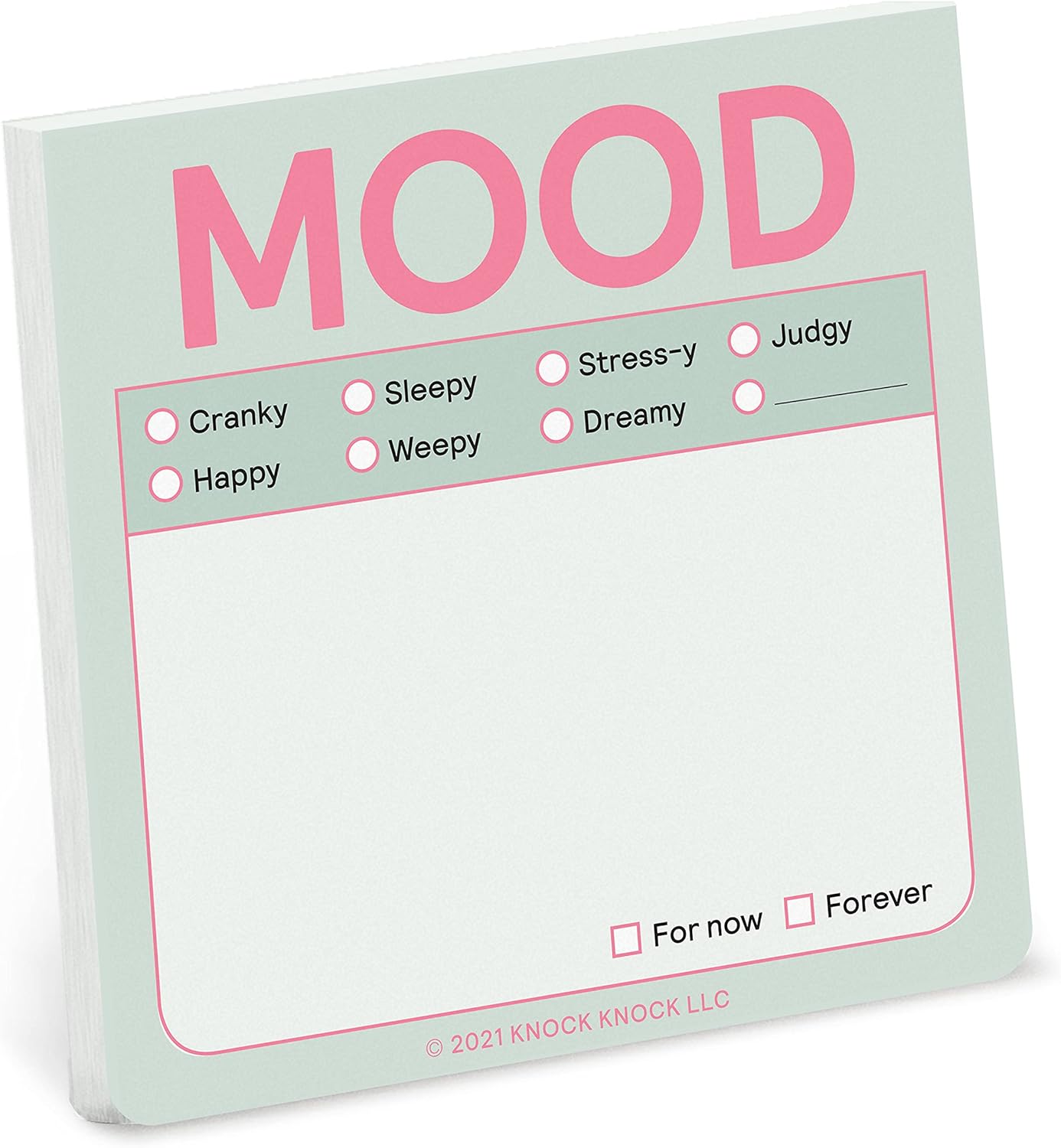 1-Count Knock Knock Mood Sticky Note (Pastel Version, 3 x 3-inches)