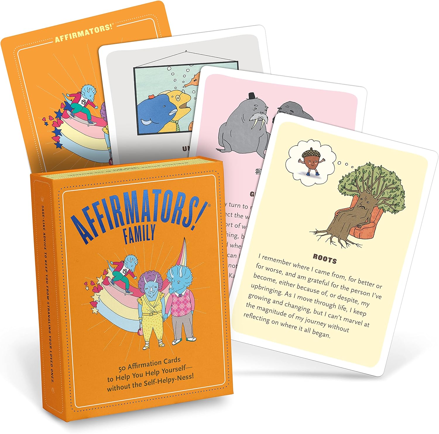 Knock Knock Affirmators! Family Deck: 50 Affirmation Cards on Kin of All Kinds - Without The Self-Helpy-Ness!