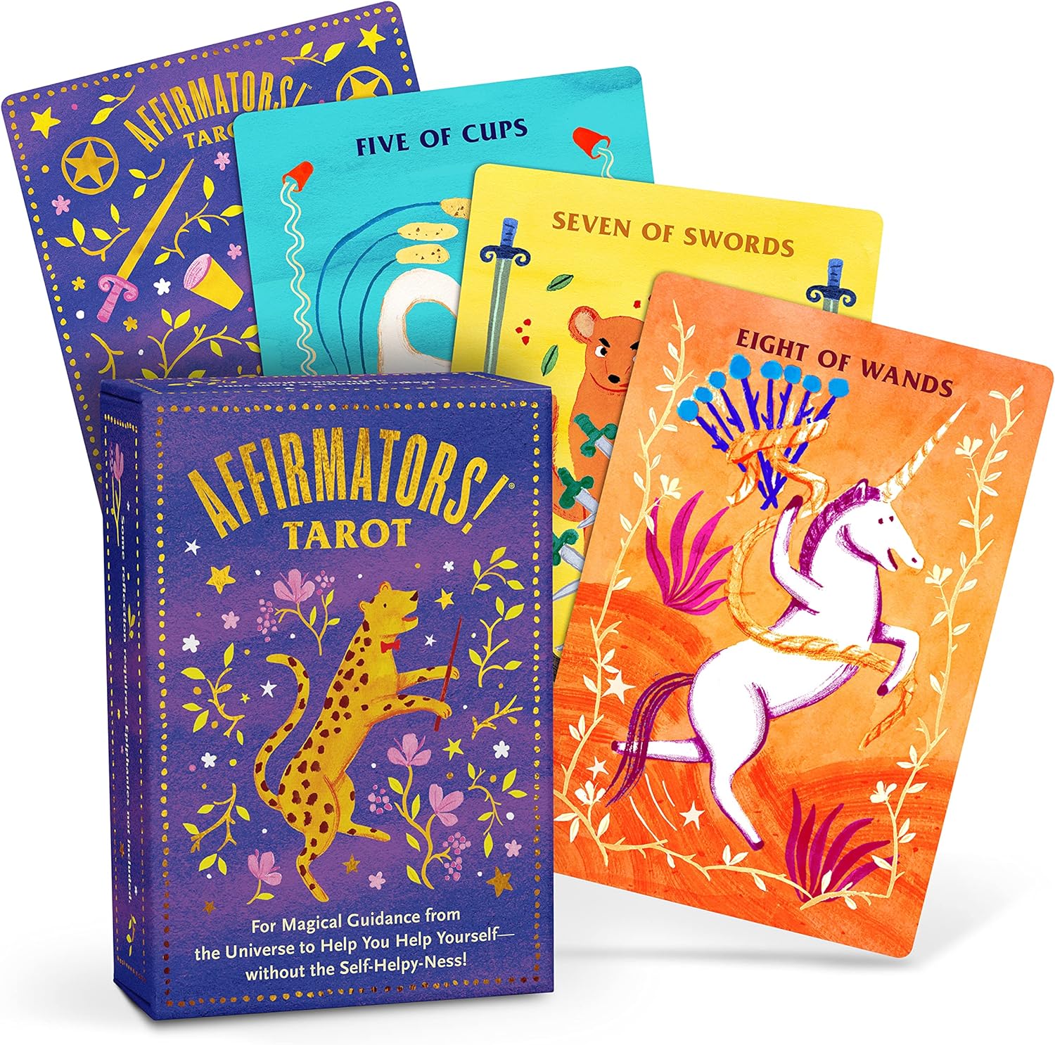 Knock Knock Affirmators! Tarot Cards Deck with Positive Affirmations for Magical Guidance from The Universe to Help You Help Yourself Without The Self-Helpy-Ness