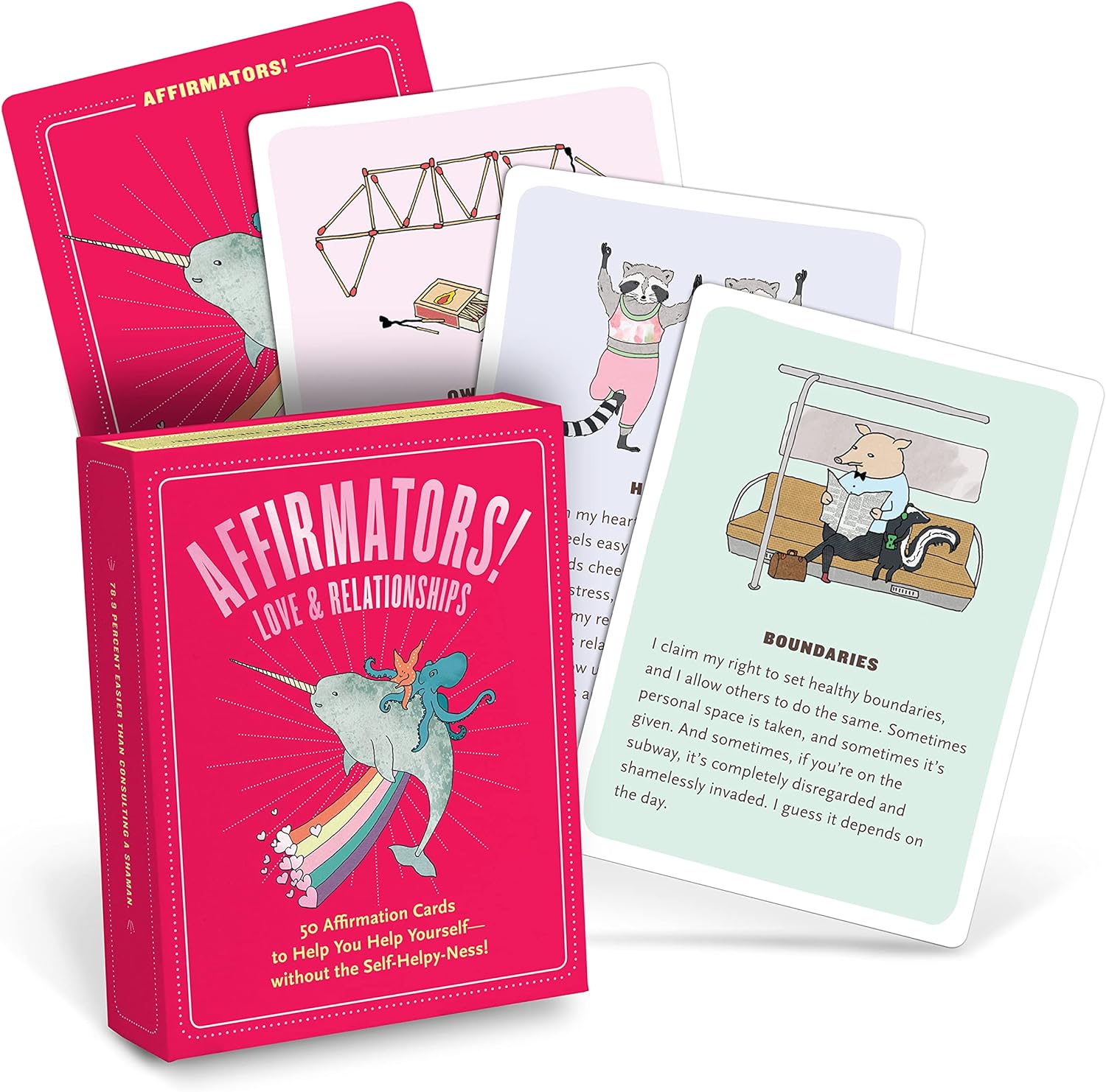 Knock Knock Affirmators! Love & Relationships Deck: 50 Affirmation Cards to Help You Help Yourself without the Self-Helpy-Ness (50 Cards)