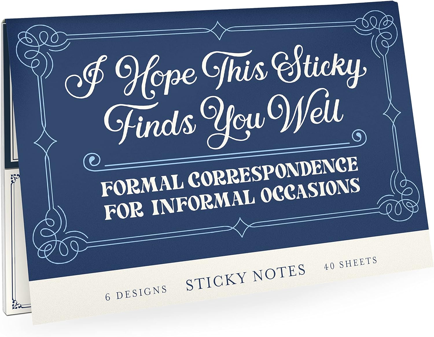 Em & Friends Formal Sticky Notes Packet, 6 Sticky Note Pads Set, 2.75 x 2.75-Inches and 40-Sheets Each