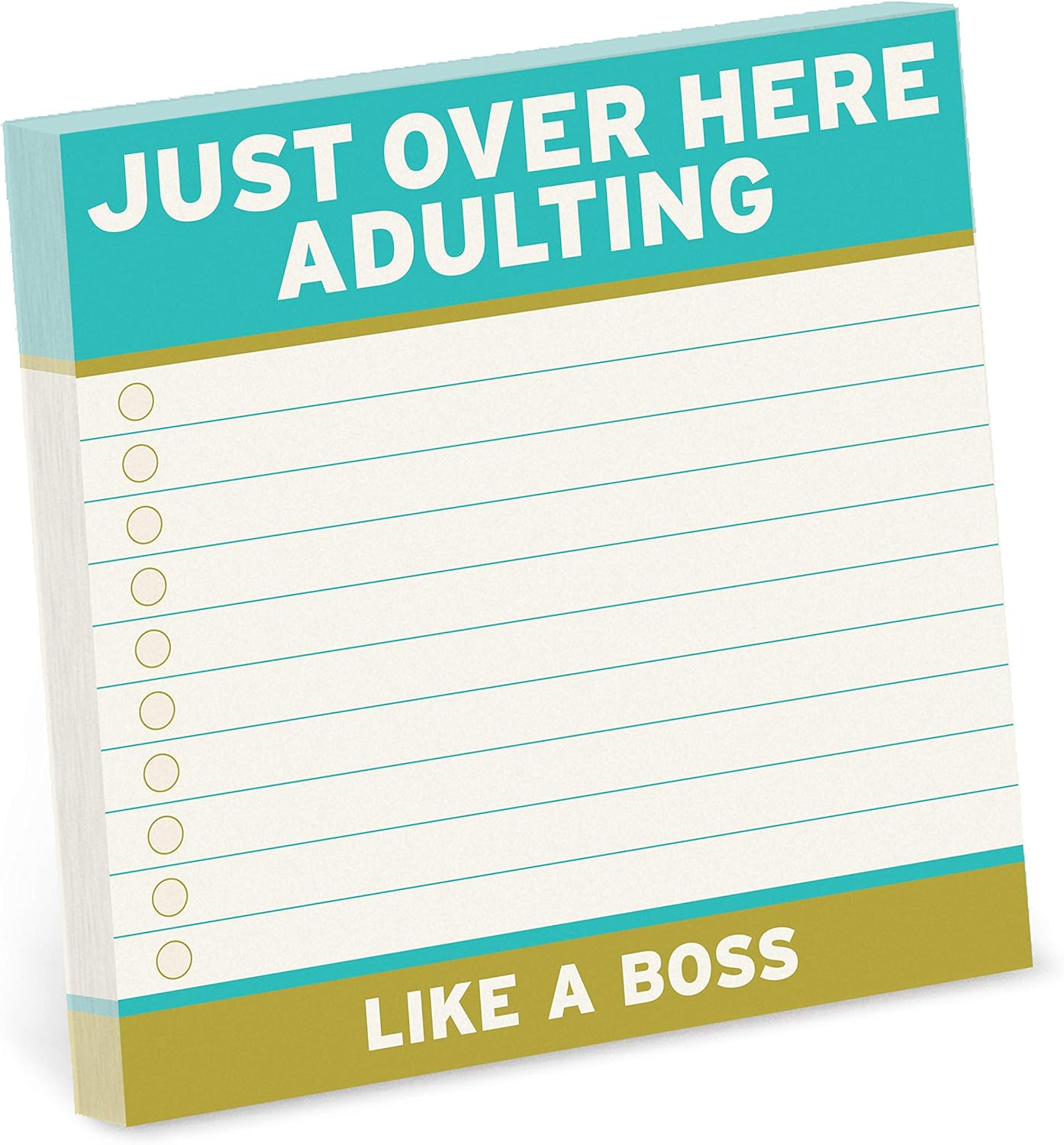 1-Count Knock Knock Adulting Large Sticky Notes (4 x 4-inches)