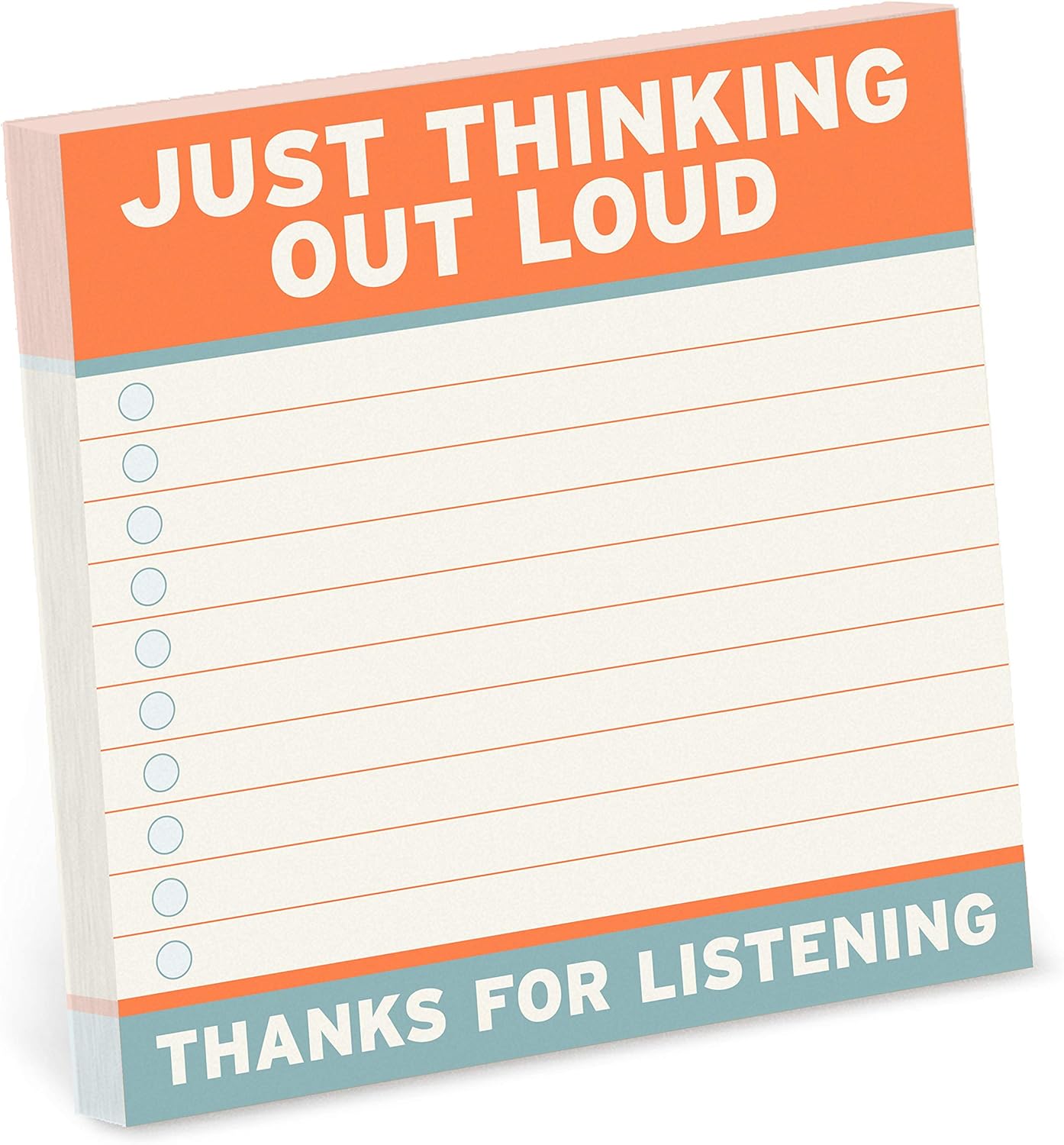 1-Count Knock Knock Thinking Out Loud Large Sticky Notes (4 x 4-inches)