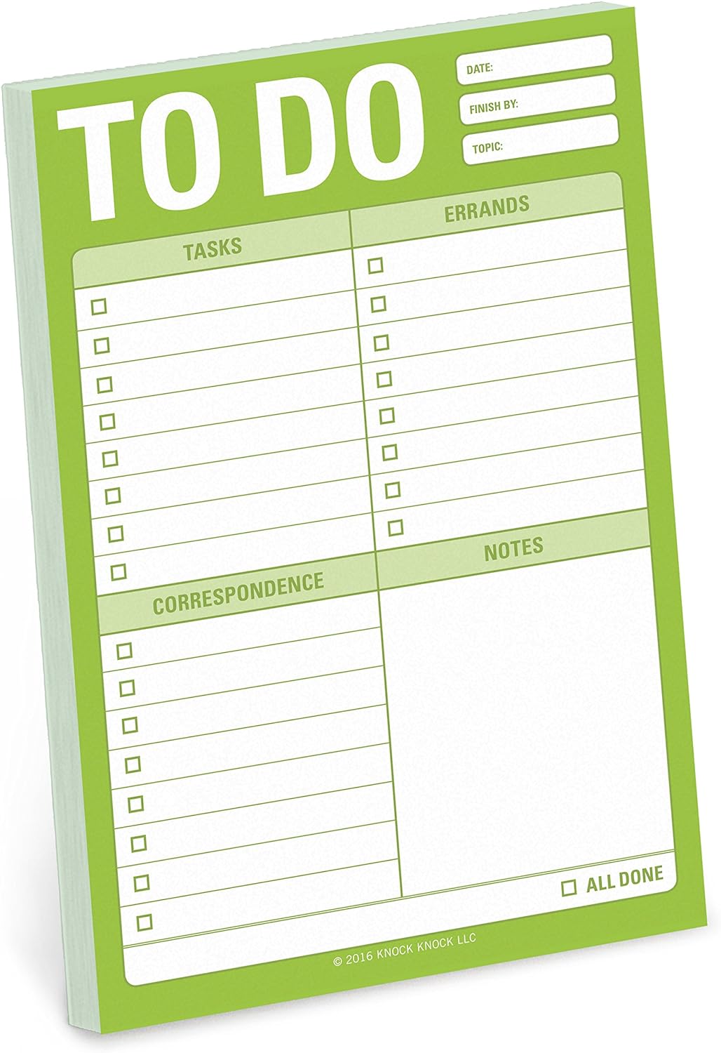 Knock Knock to Do Great Big Sticky Note, Large to-Do List Sticky Pad, 4 x 6-inches