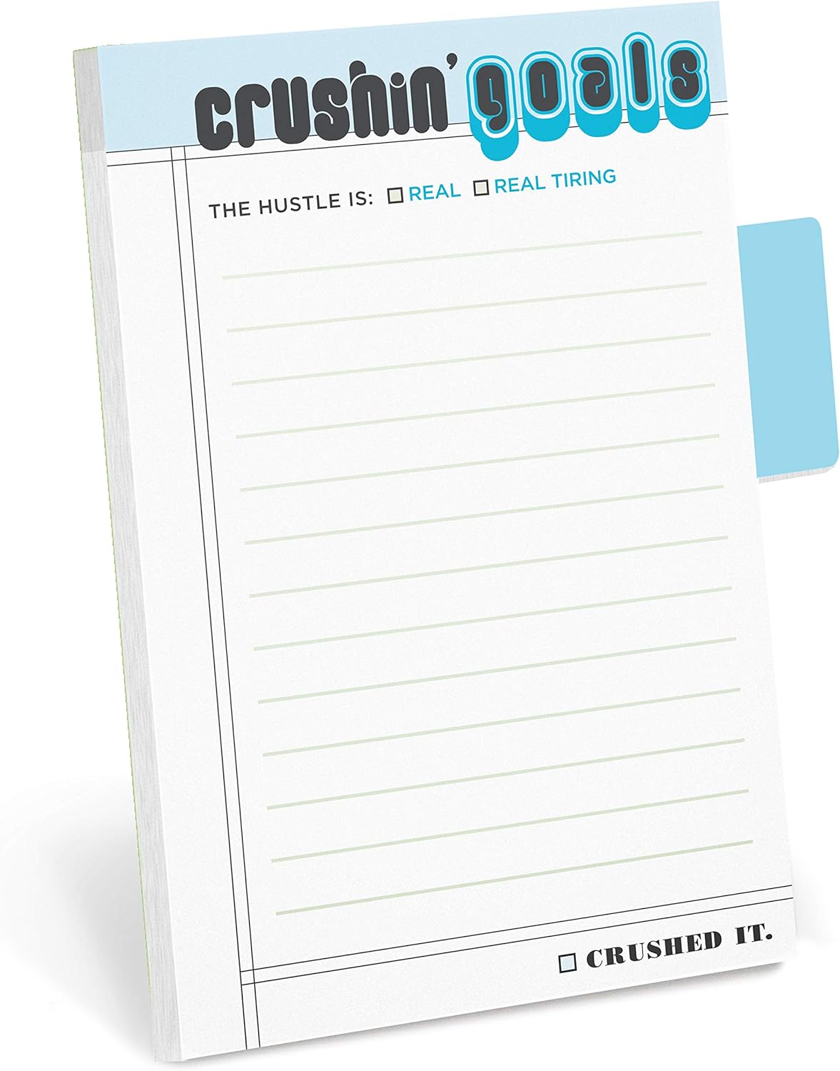 Knock Knock Crushin' Goals Sticky Notes/Sticky Tabs Note Pad