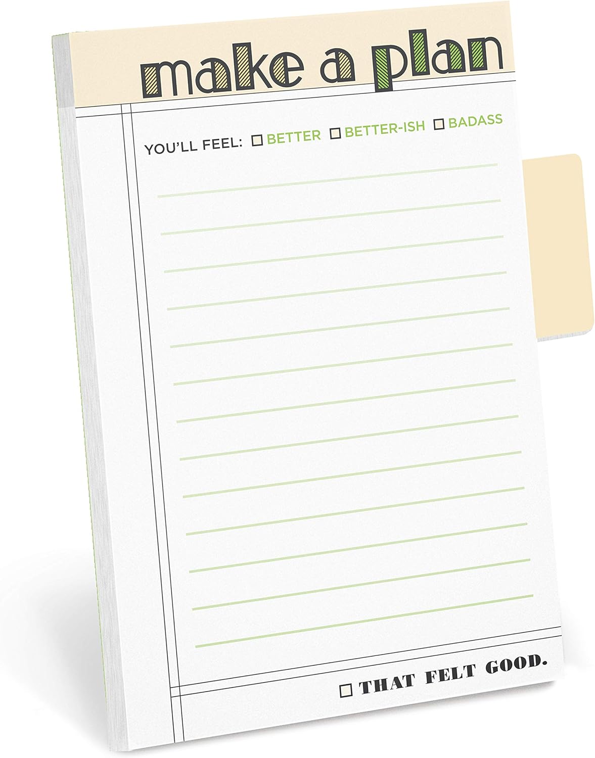 Knock Knock Make A Plan Sticky Tabs Notepad Sticky Notes/Sticky Tabs Note Pad