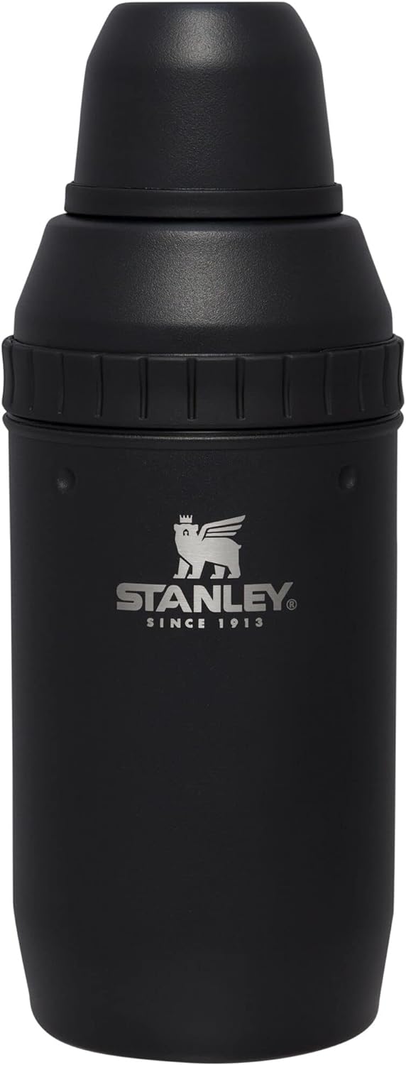 Stanley Adventure Happy Hour Cocktail Shaker Set 20oz + Two 7oz Cups Matte Black