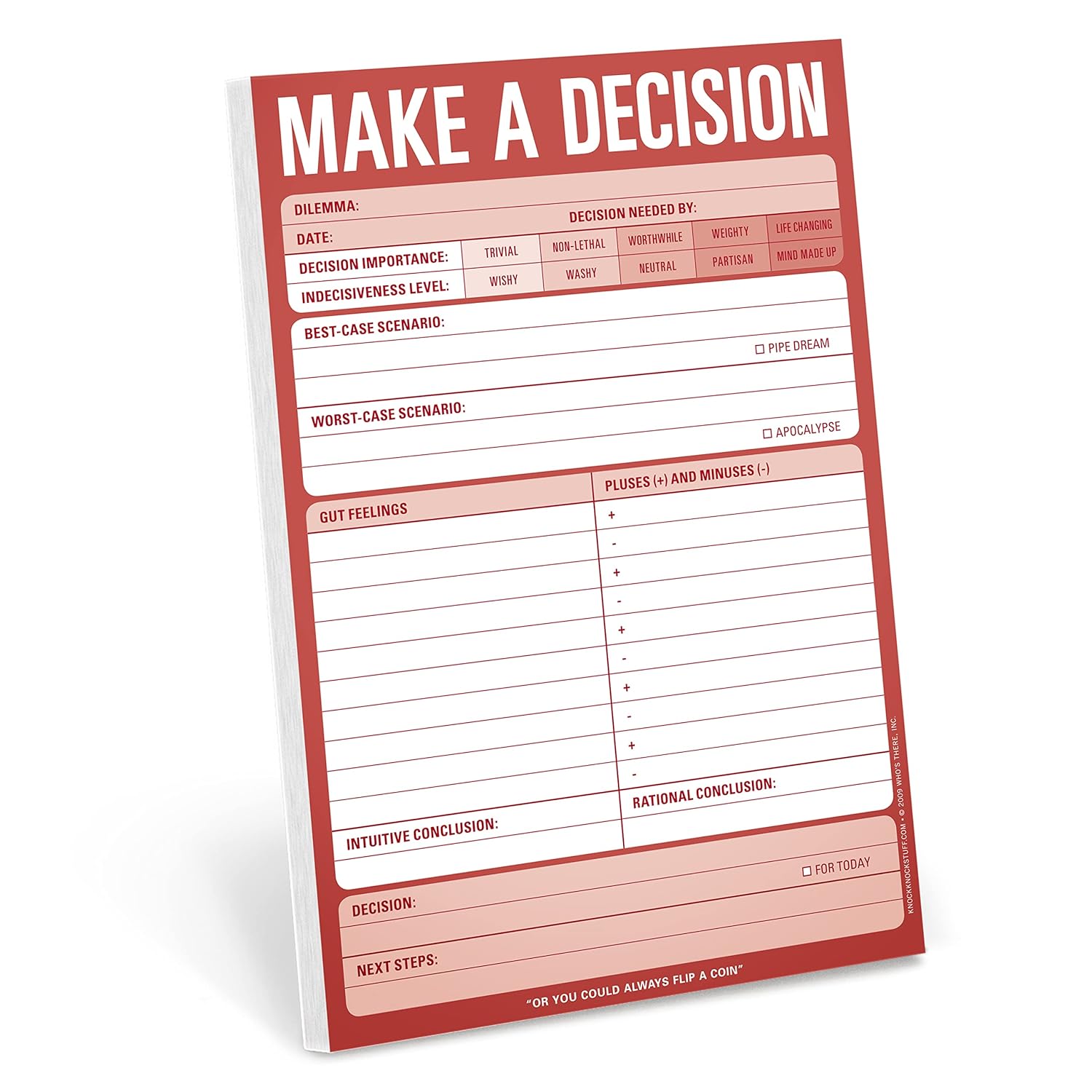 Knock Knock Make a Decision Pad Paperback  March 1, 2011