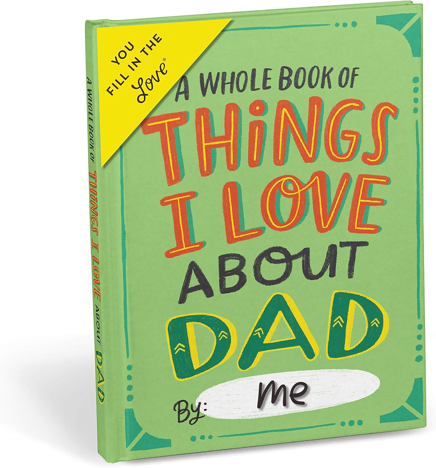 Em & Friends About Dad Book Fill in the Love Fill-in-the-Blank Book Gift Journal, 4.10 x 5.40-inches