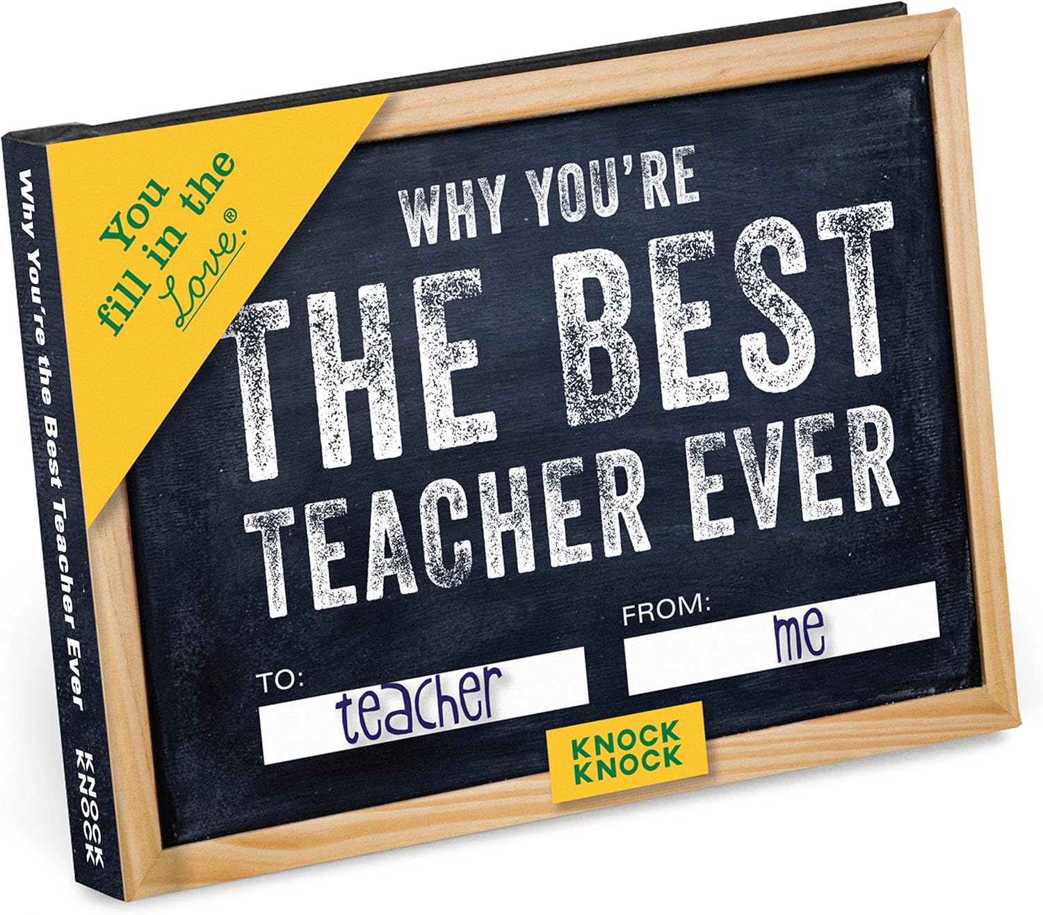 Knock Knock Why You're the Best Teacher Ever Fill in the Love Book Fill-in-the-Blank Gift Journal, 4.5 x 3.25-inches