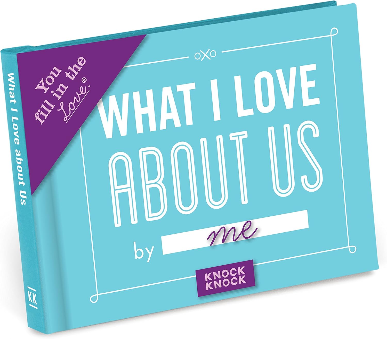 Knock Knock What I Love about Us Fill in the Love Book Fill-in-the-Blank Gift Journal, 4.5 x 3.25-inches