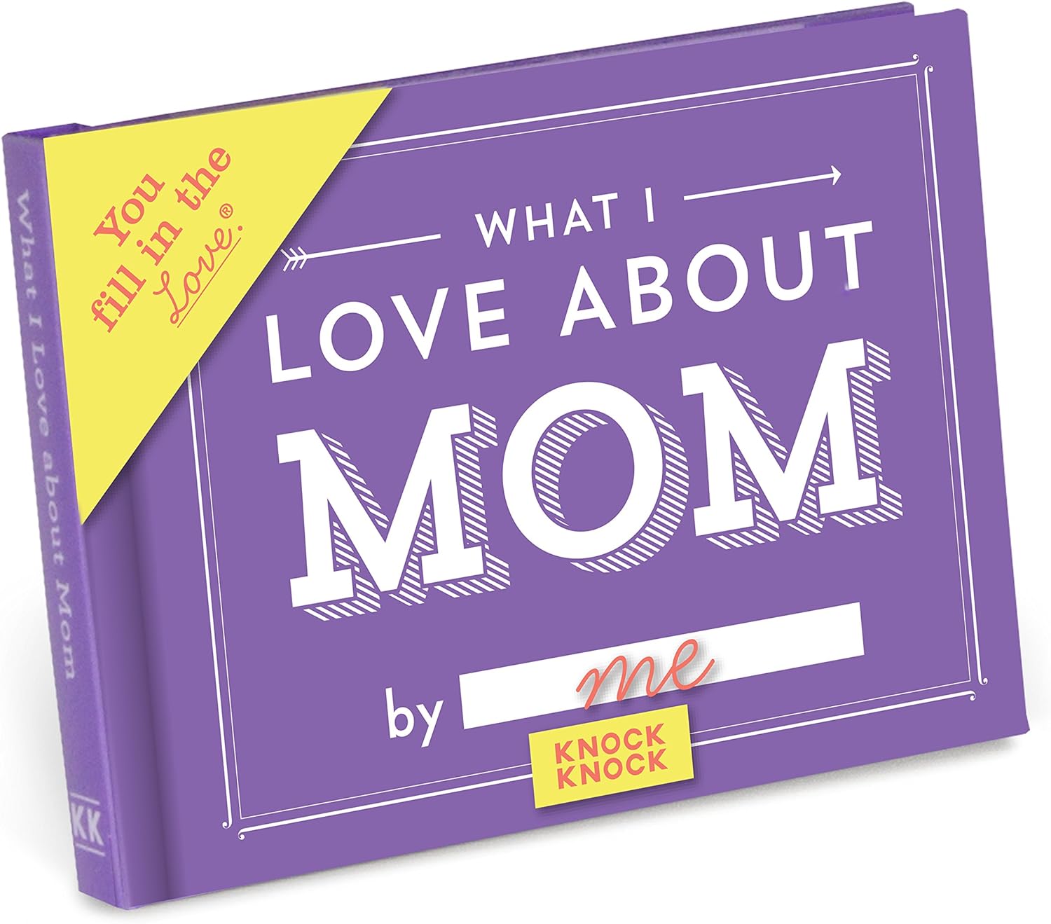 Knock Knock What I Love about Mom Fill in the Love Book Fill-in-the-Blank Gift Journal, 4.5 x 3.25-inches