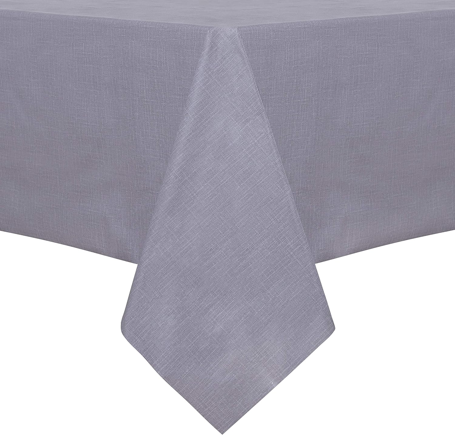 sancua 100% Waterproof Rectangle PVC Tablecloth - 54 x 78 Inch - Oil Proof Spill Proof Vinyl Table Cloth, Wipe Clean Table Cover for Dining Table, Buffet Parties and Camping, Grey