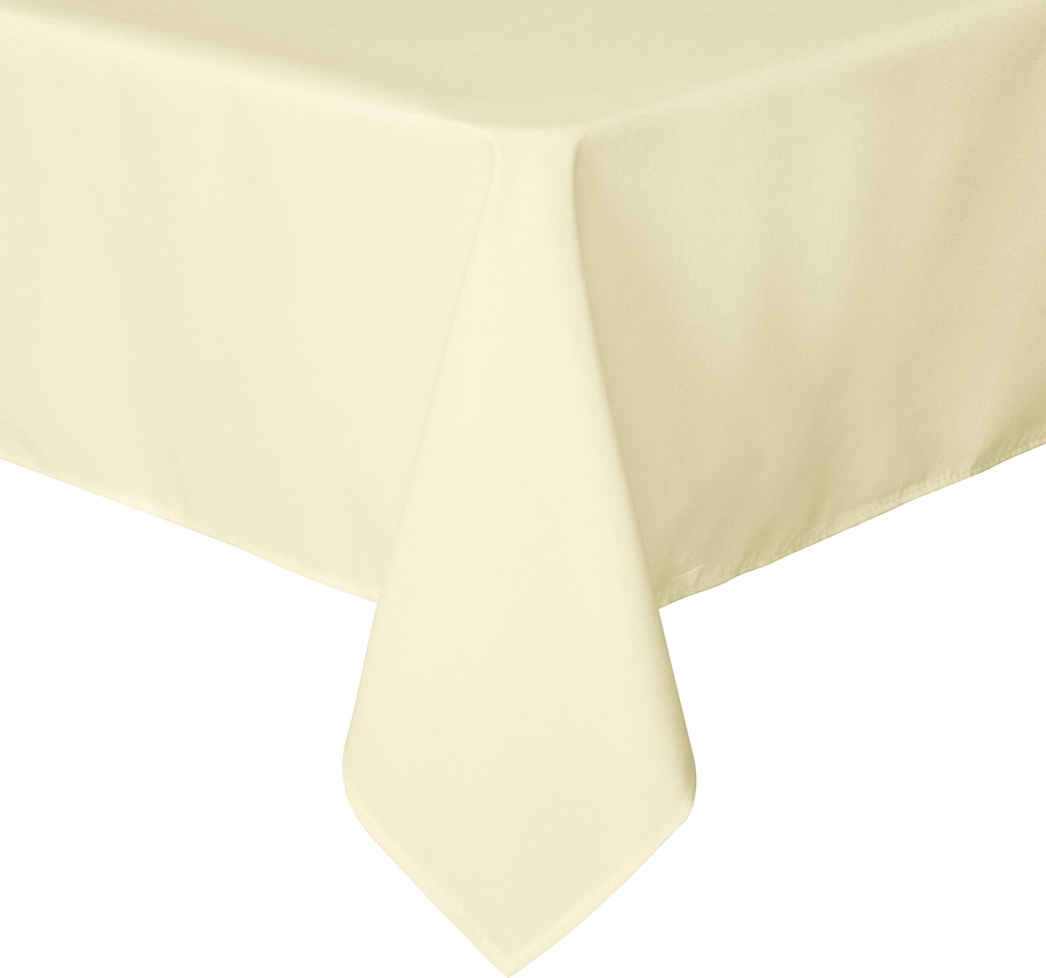 sancua Rectangle Tablecloth - 60 x 84 Inch - Stain and Wrinkle Resistant Washable Polyester Table Cloth, Decorative Fabric Table Cover for Dining Table, Buffet Parties and Camping, Beige