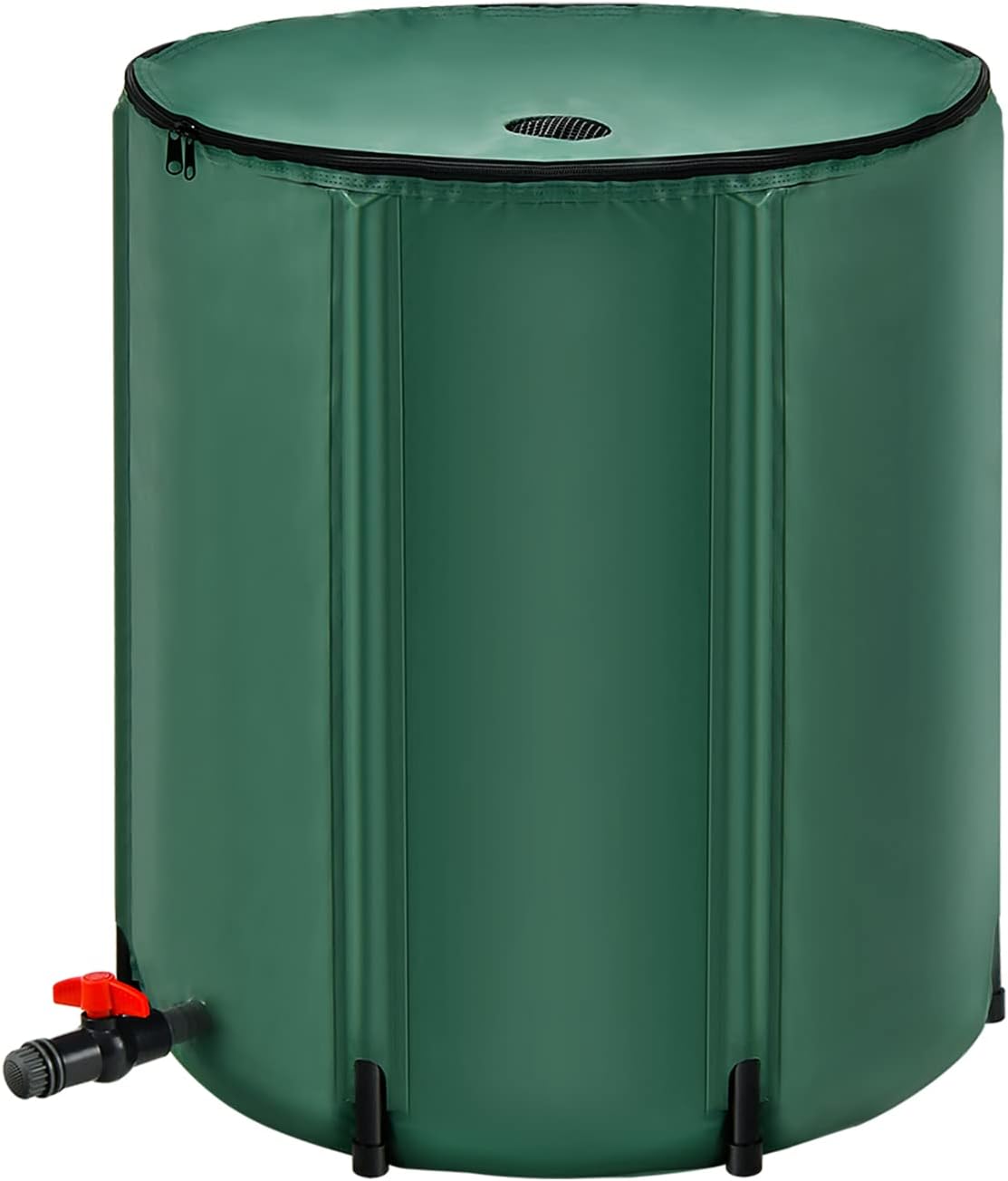 Goplus 53 Gallon Collapsible Rain Barrel, Portable Rain Barrels to Collect Rainwater from Gutter, Rainwater Collection System, Water Storage Tank Catcher Container with Filter Spigot