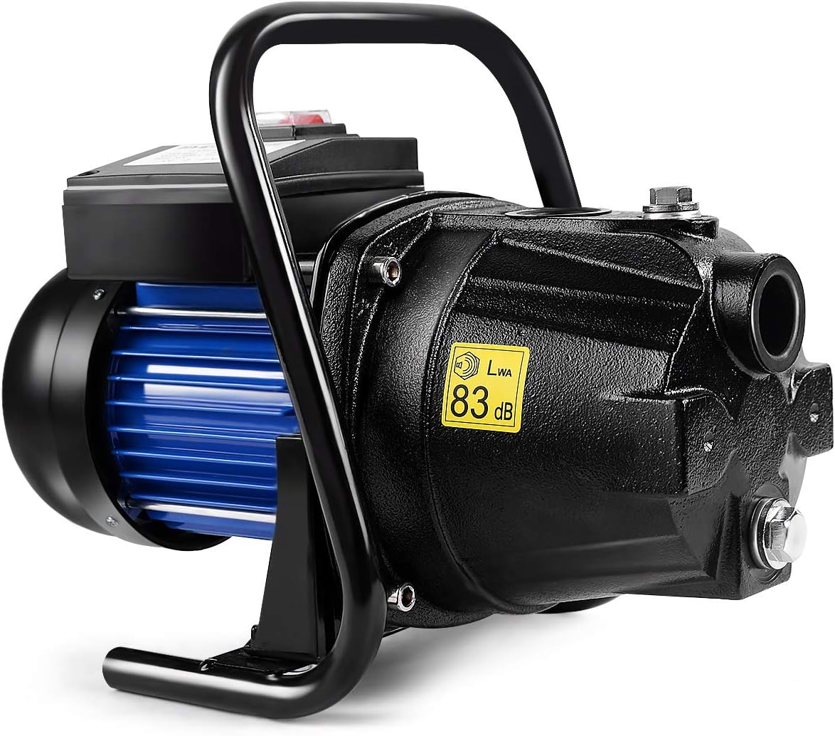 Goplus 1.6HP Well Water Pump Home Garden Irrigation Booster Jet Pump 1000GPH, 1200W (Black)