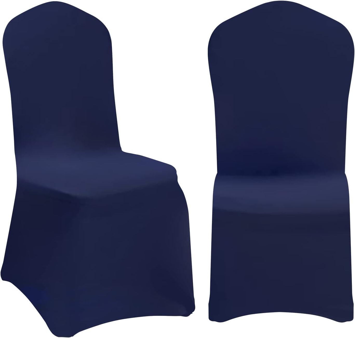 EMART 20PCS Chair Covers, Navy Blue Spandex Seat Covers for Party Wedding Banquet, Universal Standard Stretch Chair Slipcovers Protector