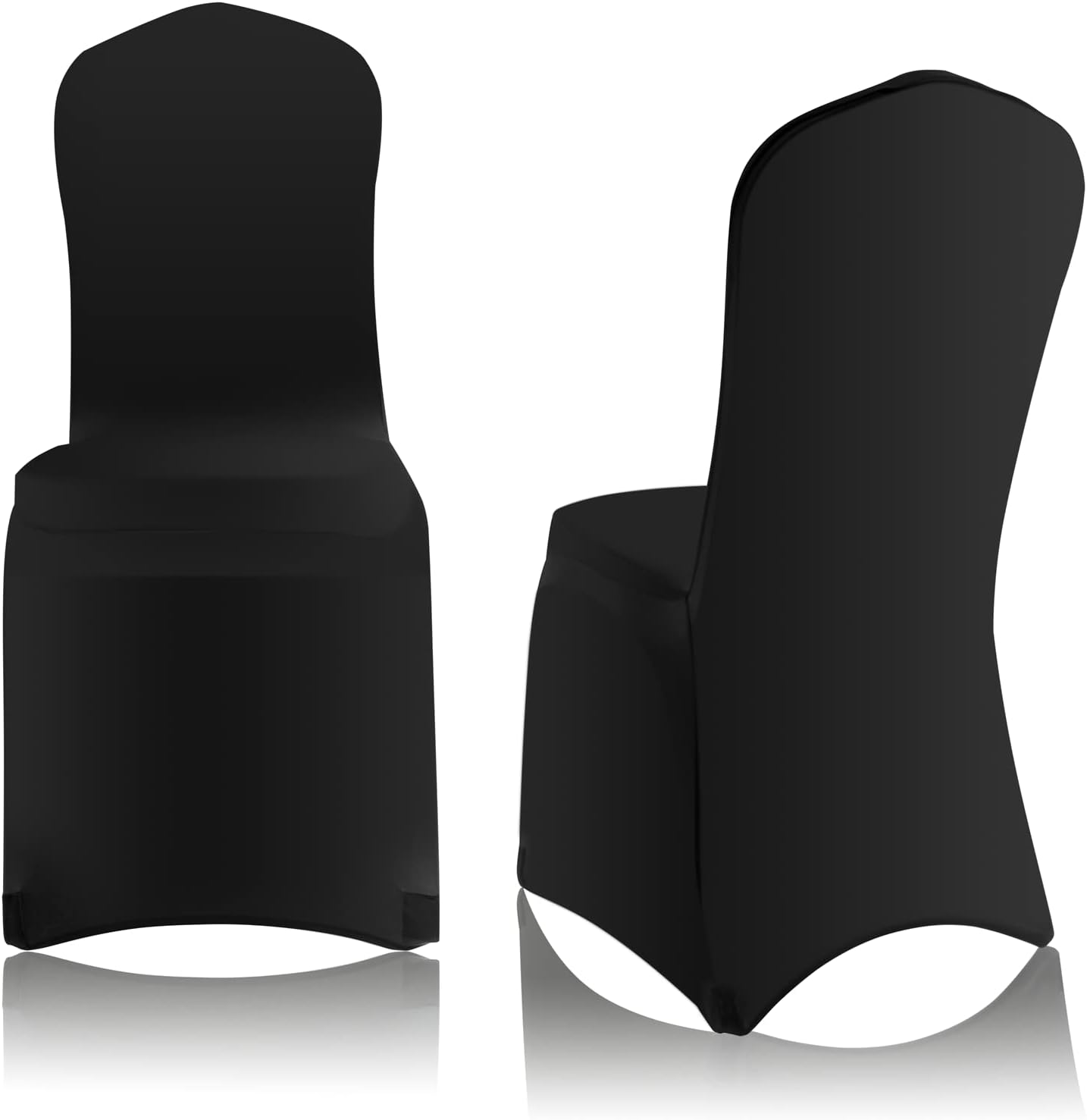 EMART 50PCS Spandex Stretch Chair Cover, Black Washable Chair Slipcovers for Party Decorations, Dining Room, Banquet, Wedding