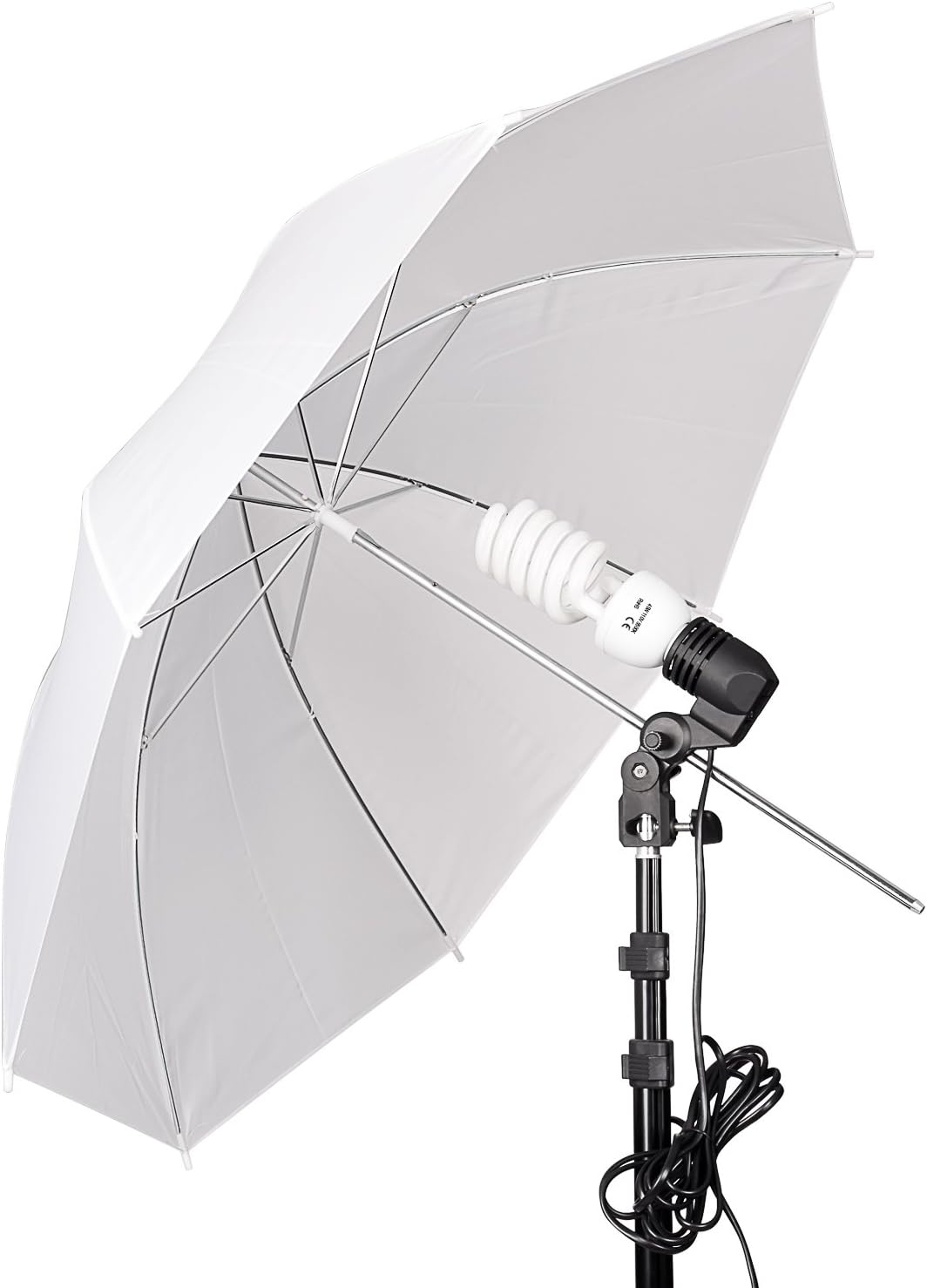 Emart Umbrella Lighting Kit for Photography Studio, 200W 5500K Photo Light Reflector for Video Lighting, Continuous Lighting, Camera Portrait Shooting Daylight