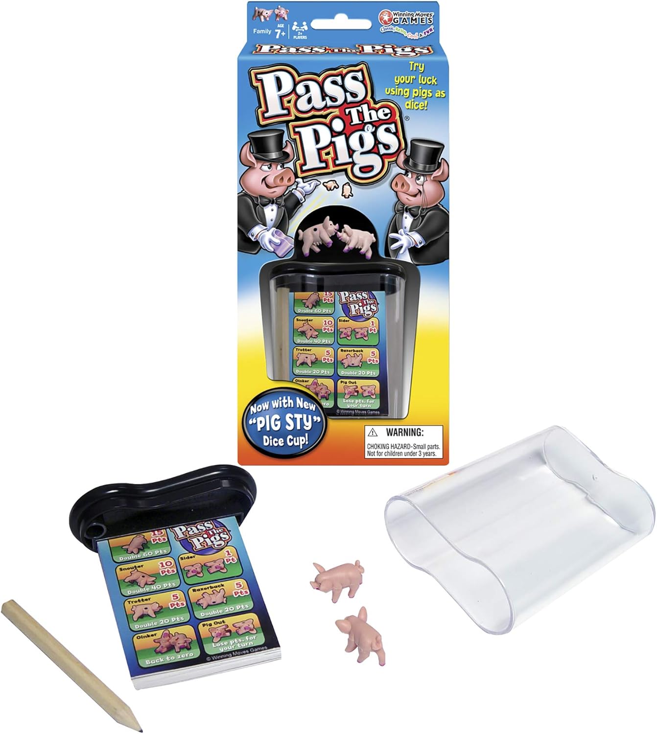 Winning Moves Games Pass The Pigs, Multicolor, for ages 7 and up